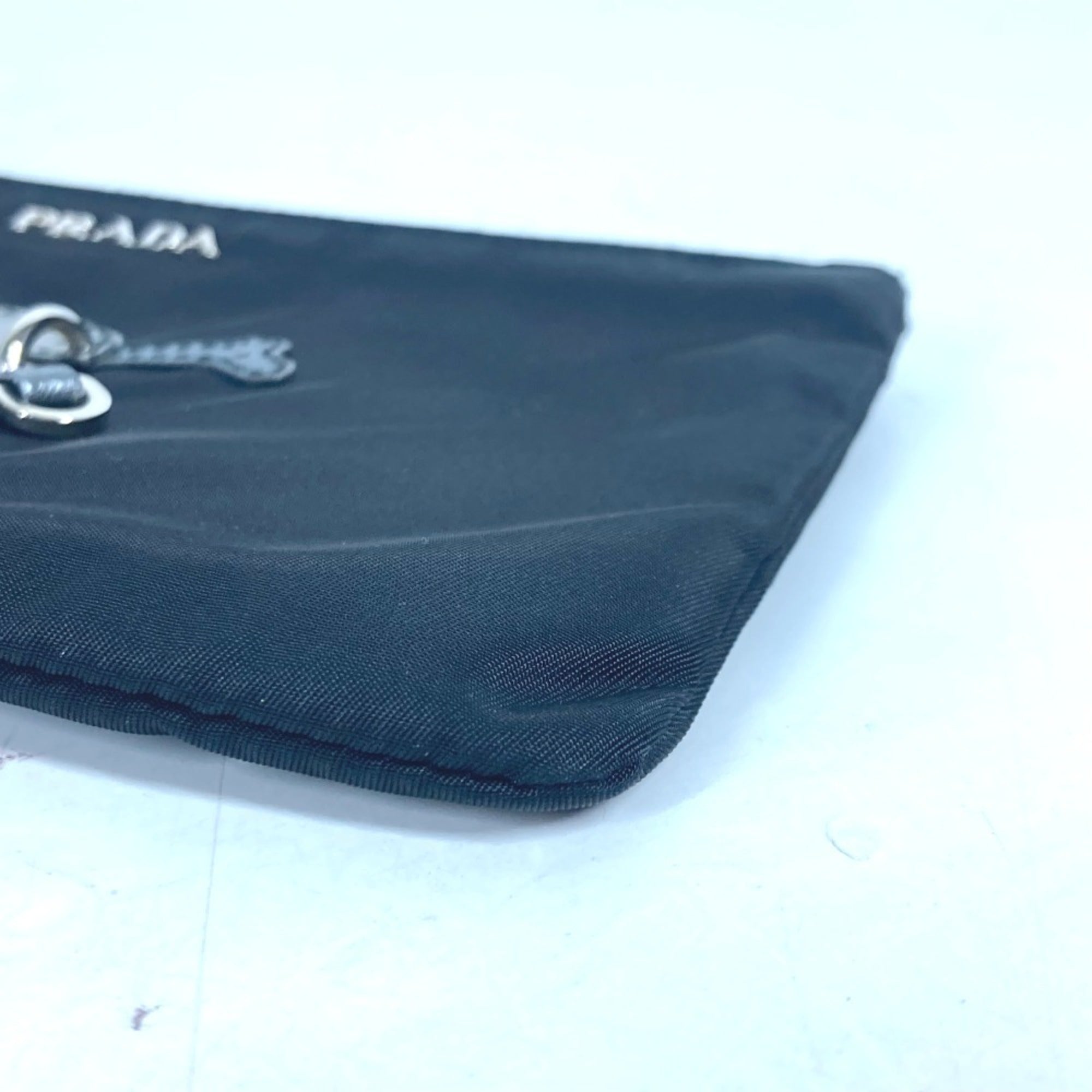Prada Black Nylon Clutch Bag Pouch (Pre-Owned)