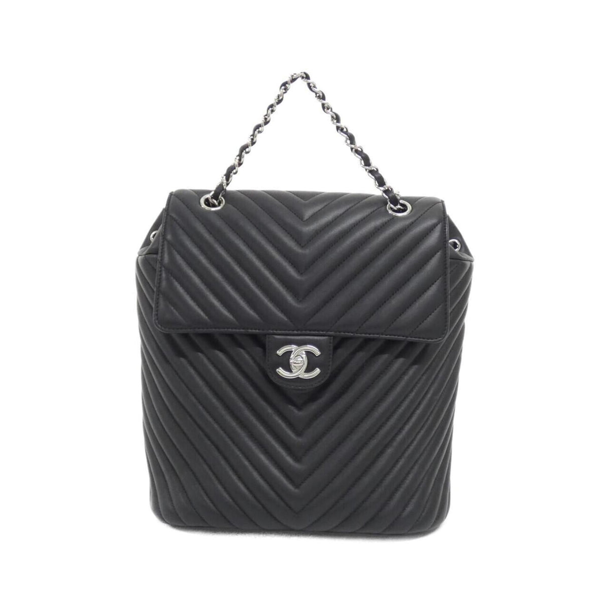 Chanel Black Leather Backpack (Pre-Owned)