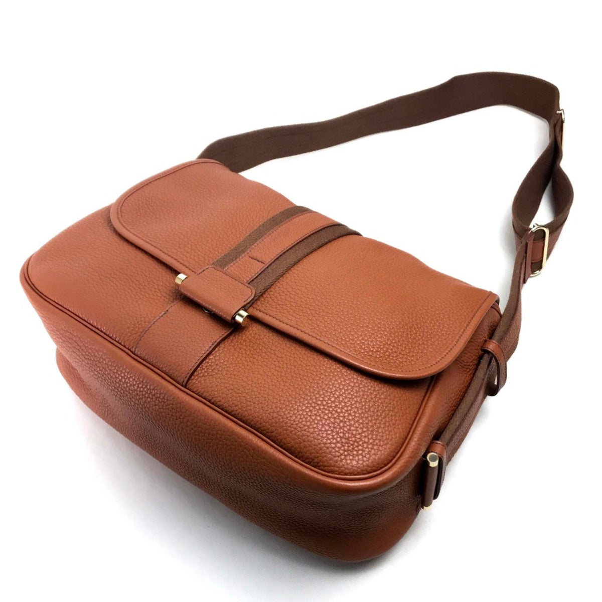 Hermes Brown Leather Shoulder Bag (Pre-Owned)