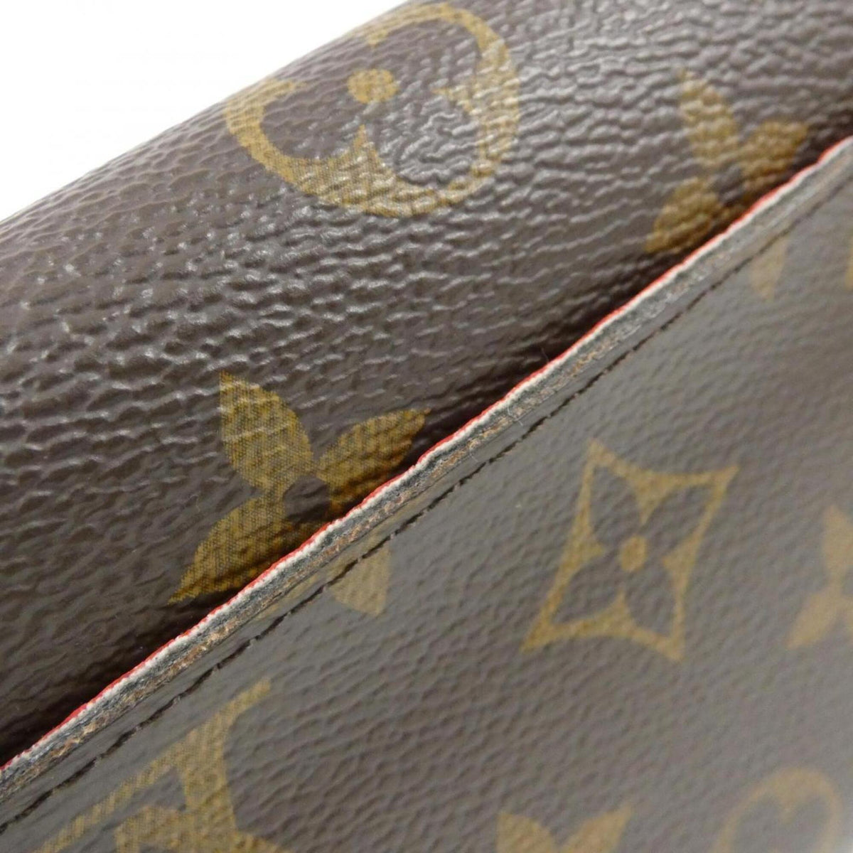 Louis Vuitton Coquelicots Marron Coated Canvas Long Wallet (Bi-Fold) (Pre-Owned)