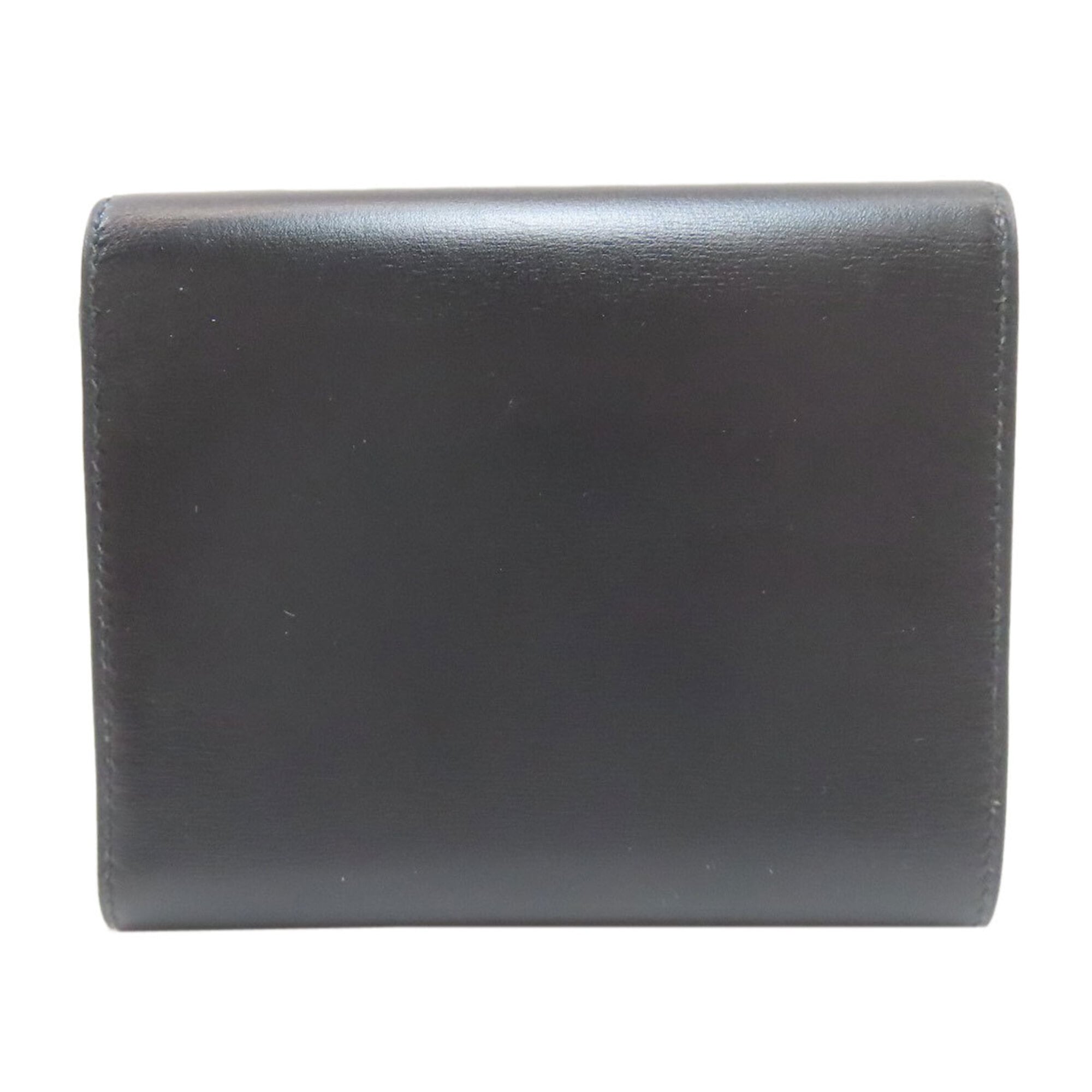 Hermes Black Box Calf Leather Wallet (Bi-Fold) (Pre-Owned)