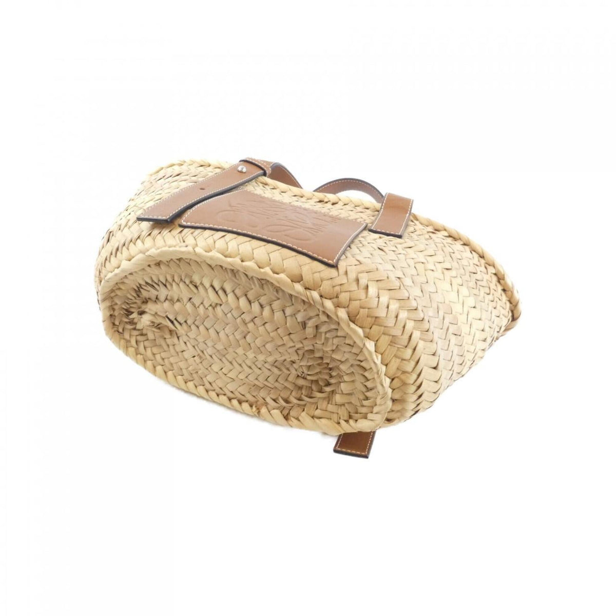Loewe Beige Raffia Leather Handbag (Pre-Owned)
