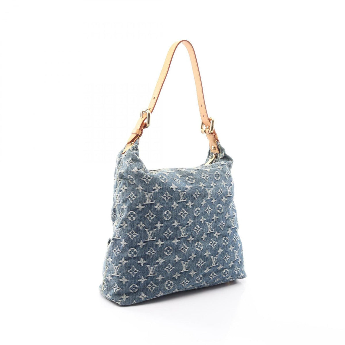 Louis Vuitton Blue Monogram Denim Handbag Shoulder Bag (Pre-Owned)