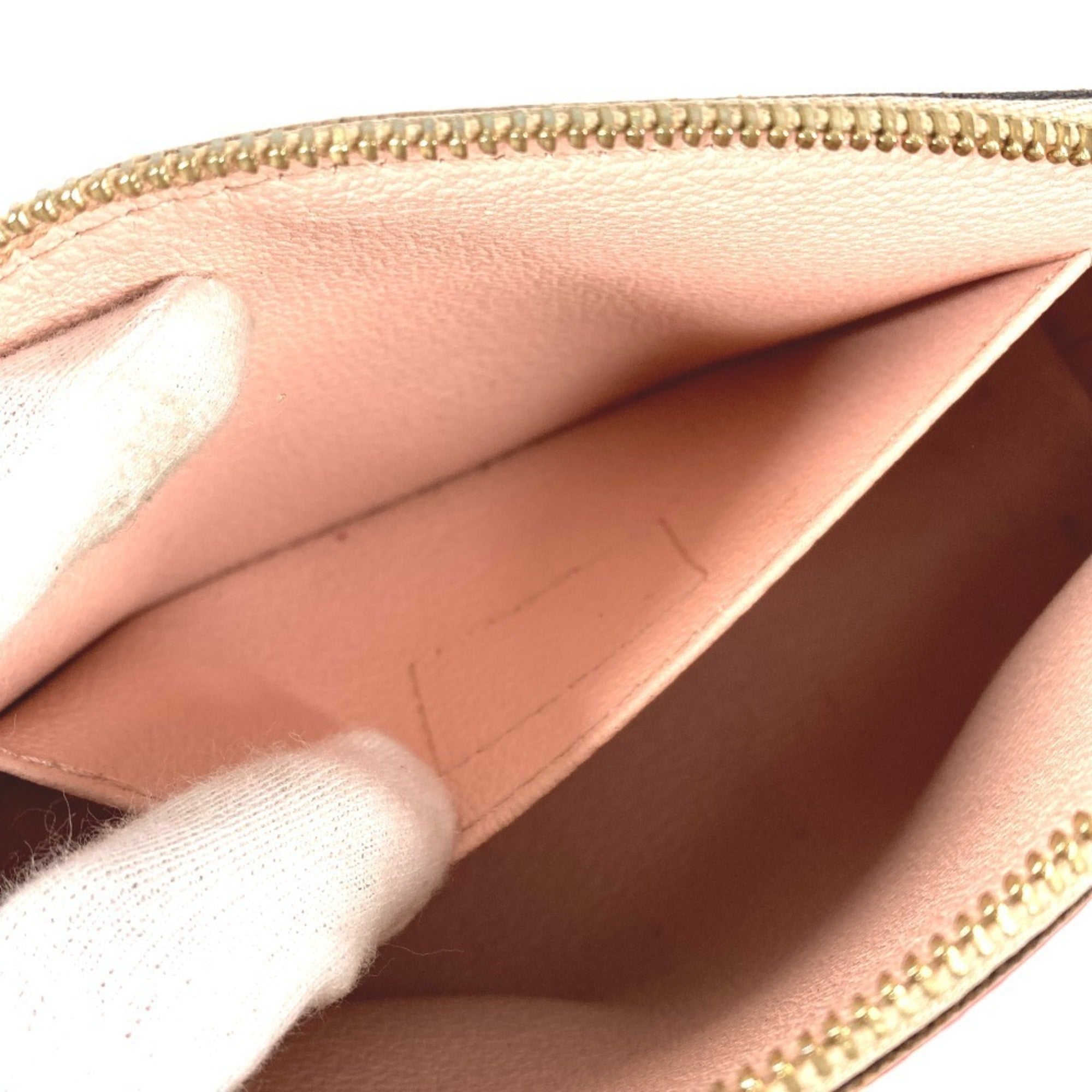 Louis Vuitton Pink Red Color Monogram Pouch (Pre-Owned)