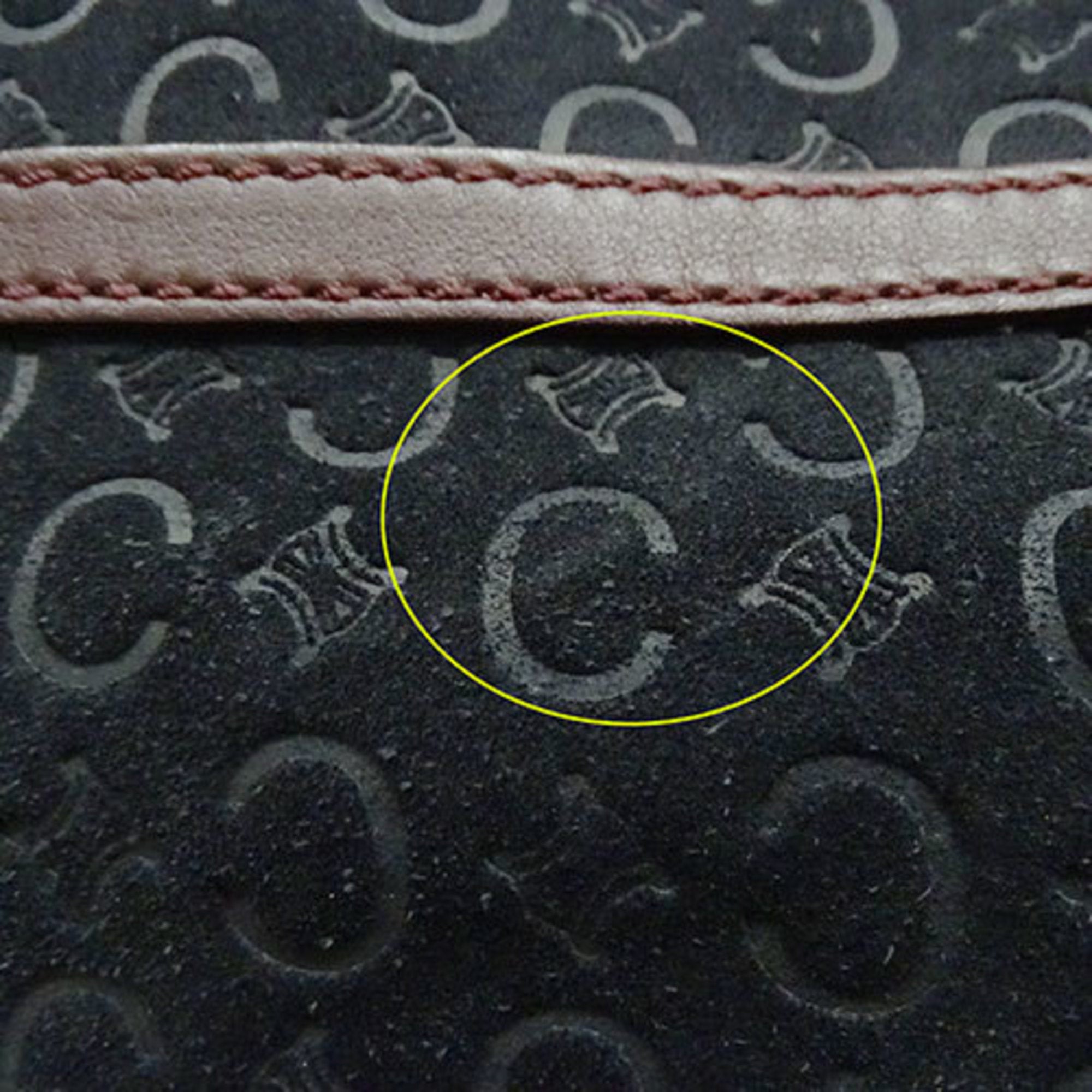 Celine Black Bordeaux Suede Leather Handbag Tote Bag (Pre-Owned)