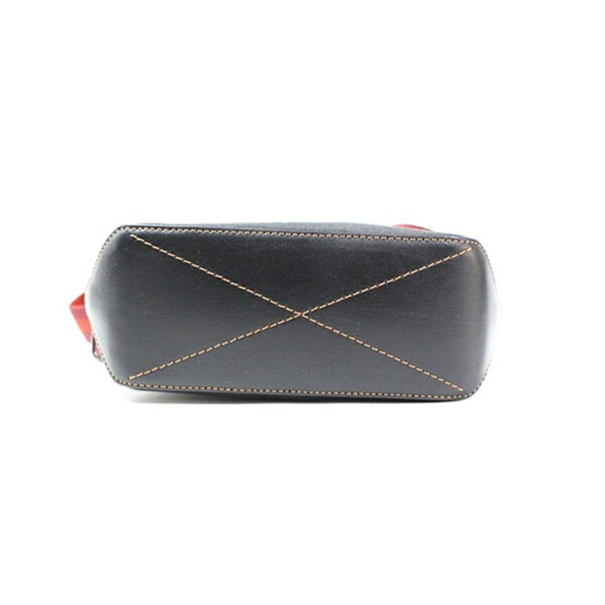 Coach Black Gray Canvas Handbag Shoulder Bag (Pre-Owned)