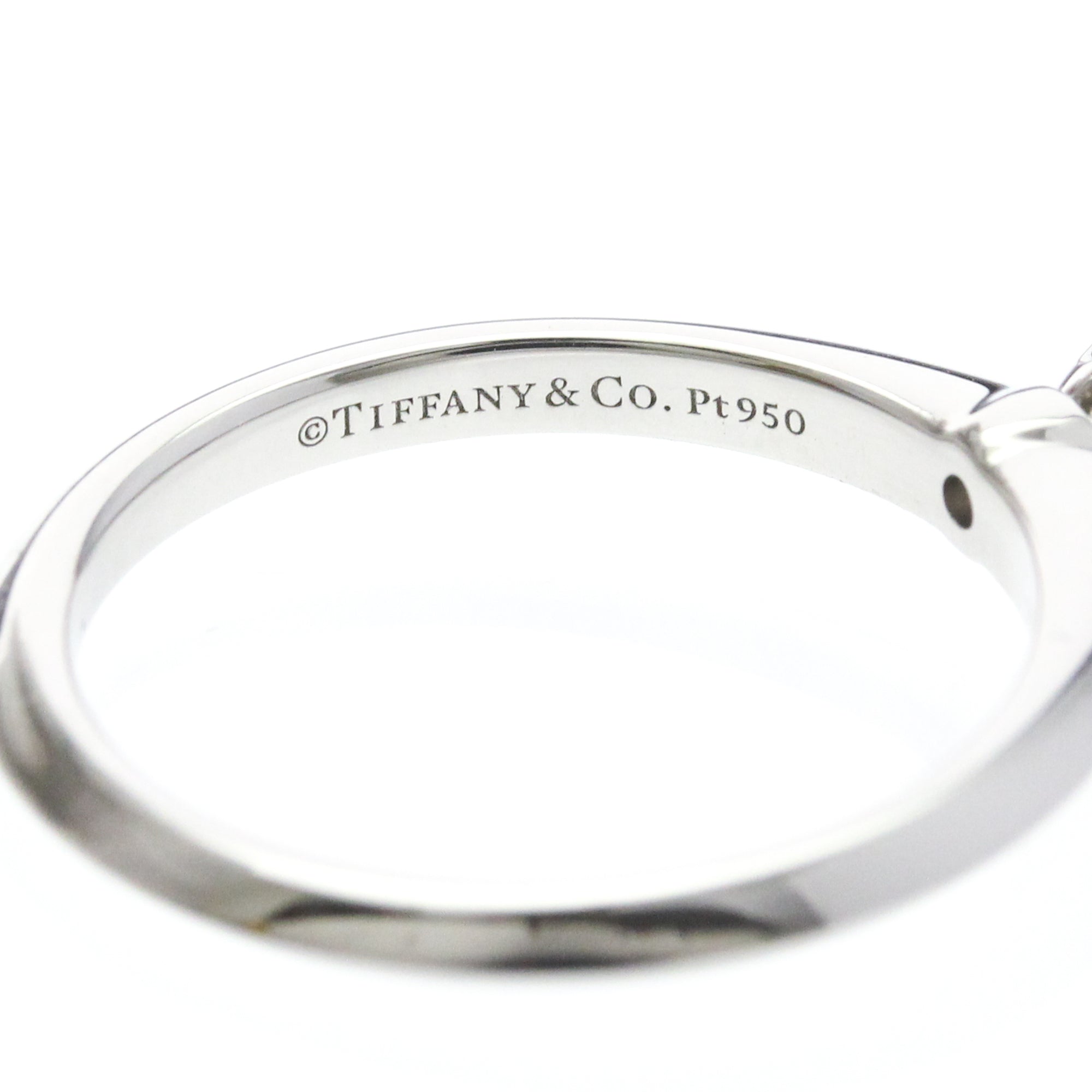 Tiffany & Co. Tiffany Setting Solitaire Ring Platinum With Diamond Silver Platinum Ring Jewelry (Pre-Owned)