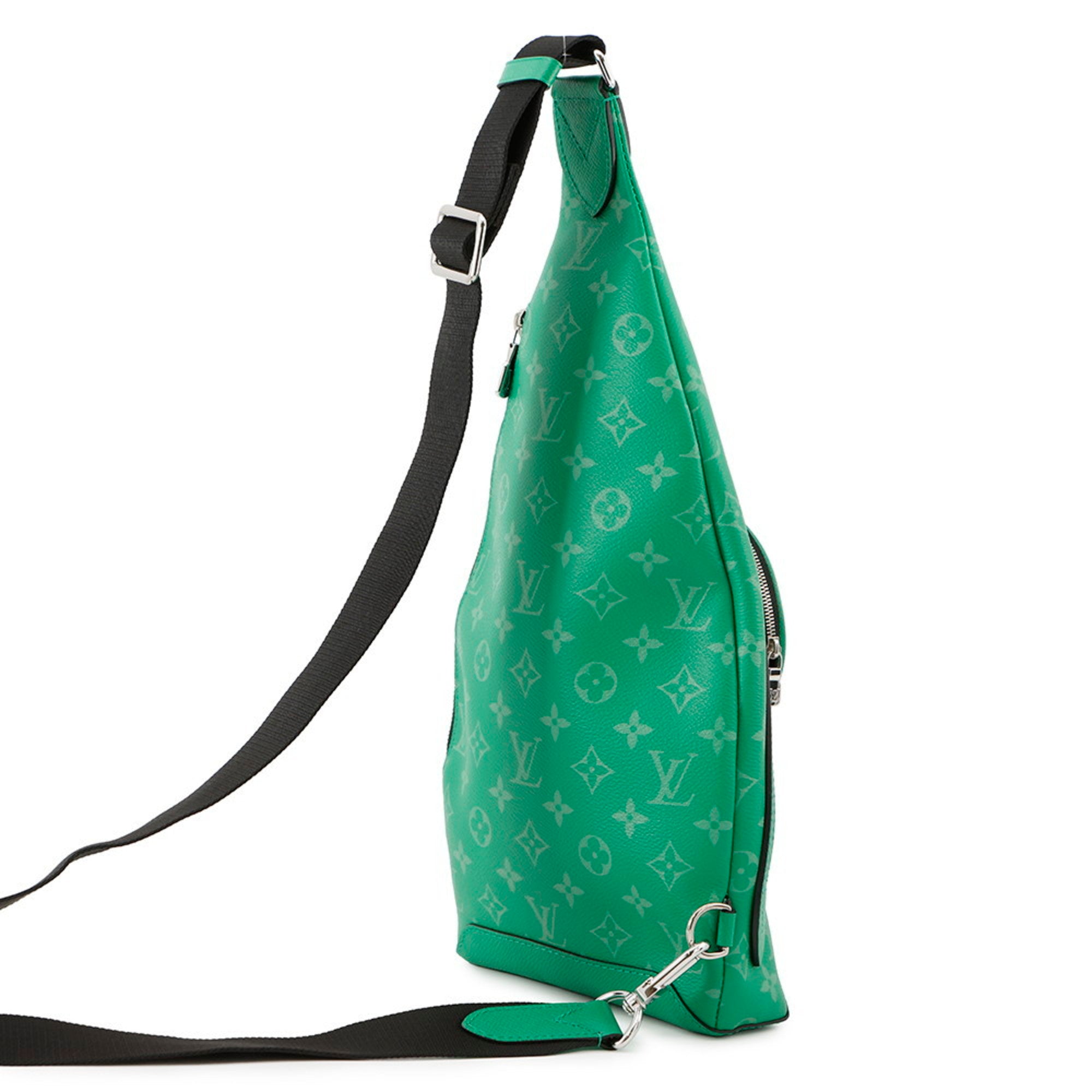 Louis Vuitton Monogram Silver Monogram Taiga Leather Sling Bag (Pre-Owned)