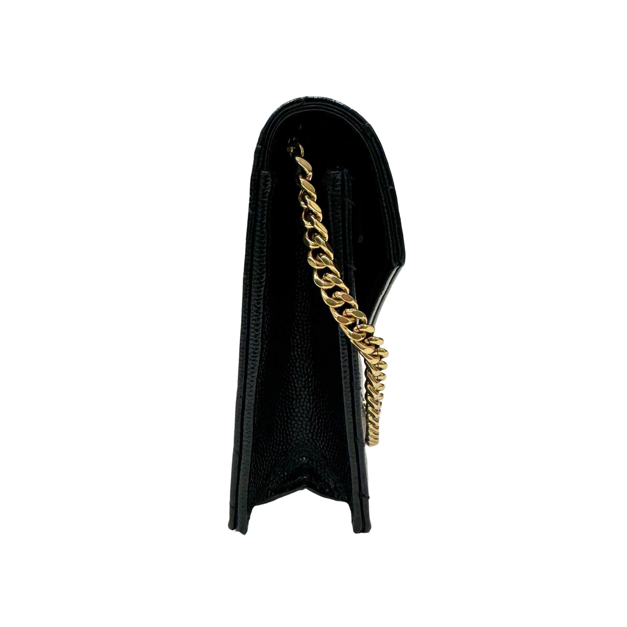 Saint Laurent Black Chain/Shoulder Wallet (Pre-Owned)
