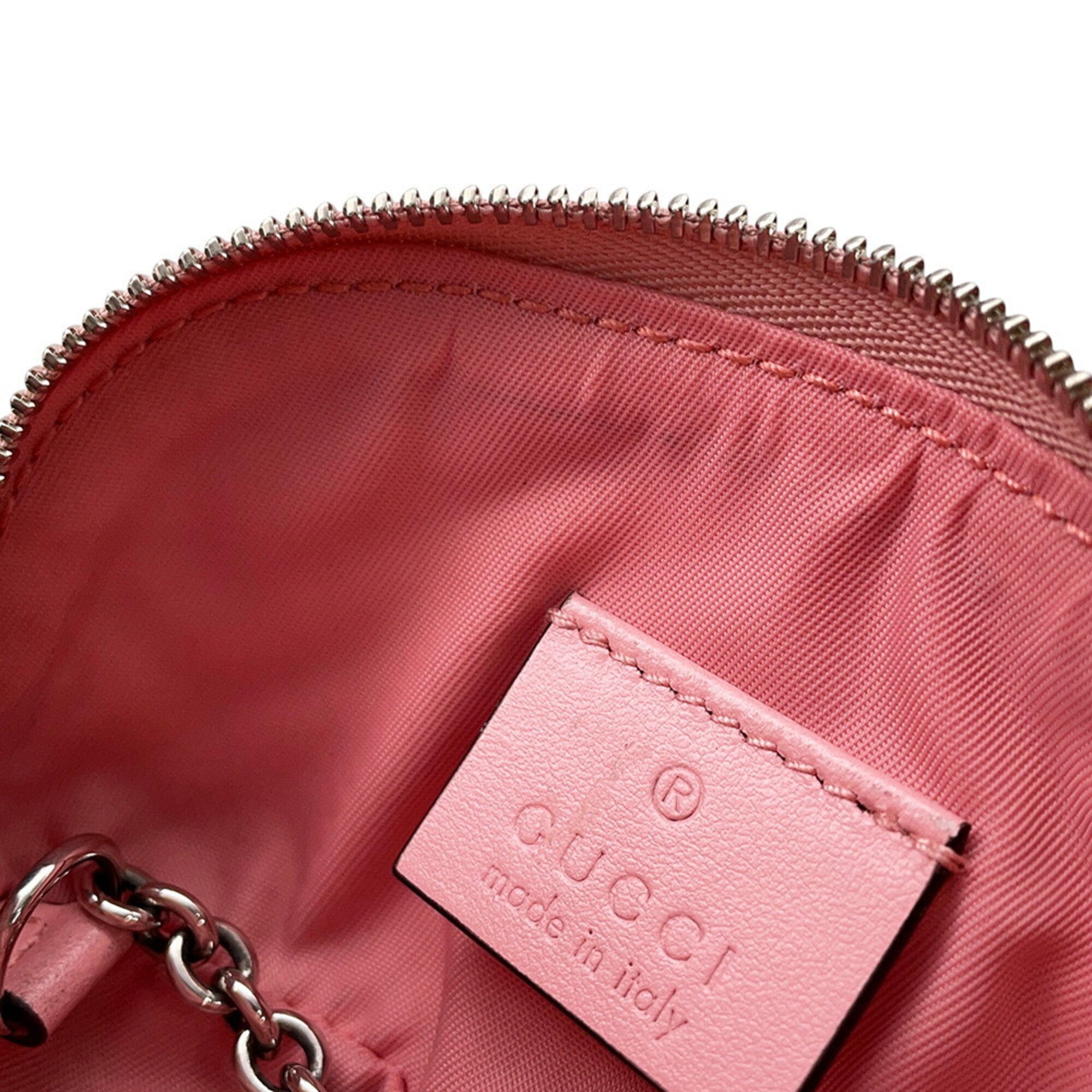 Gucci Gg Marmont Pink Leather Pouch (Pre-Owned)