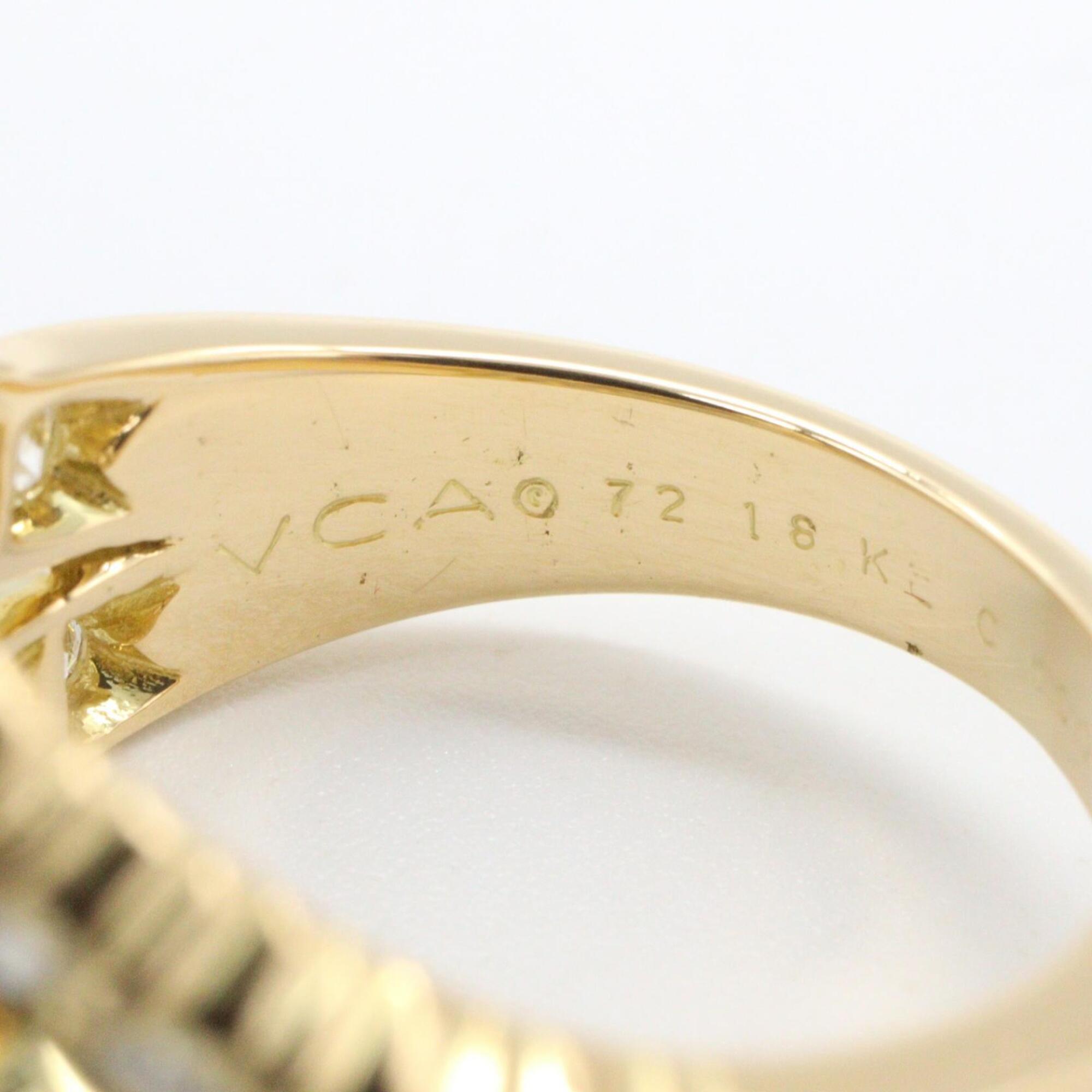 Van Cleef & Arpels Gold Clear Yellow Gold (18K) Band Ring (Pre-Owned)