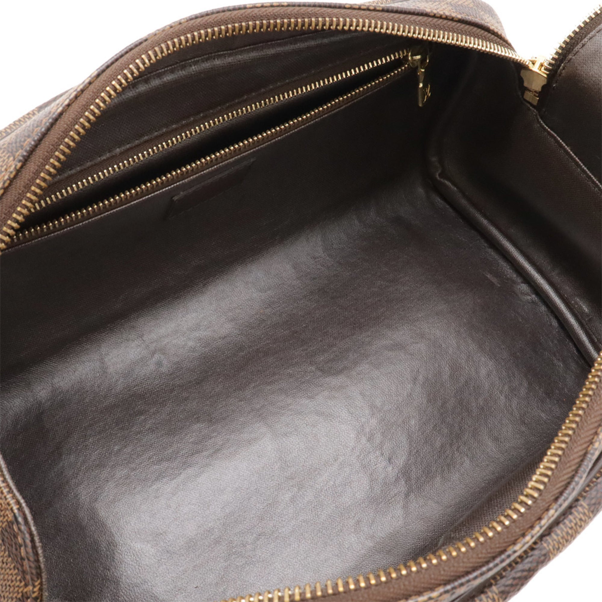 Louis Vuitton Brown Pvc Coated Canvas Pouch (Pre-Owned)