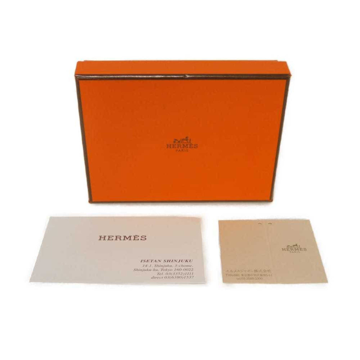 Hermes Yellow Evercalf Leather Coin Purse/Coin Case (Pre-Owned)