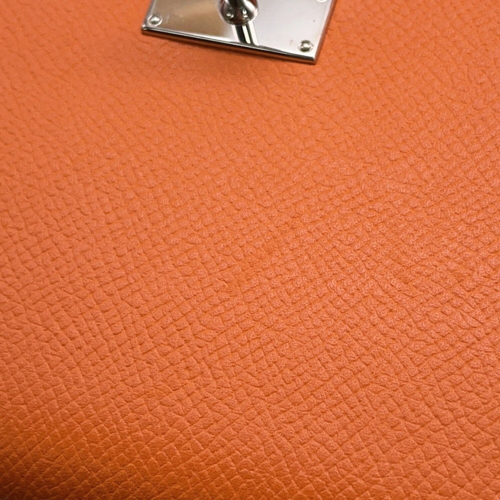 Hermes Orange Epsom Leather Coin Purse/Coin Case (Pre-Owned)