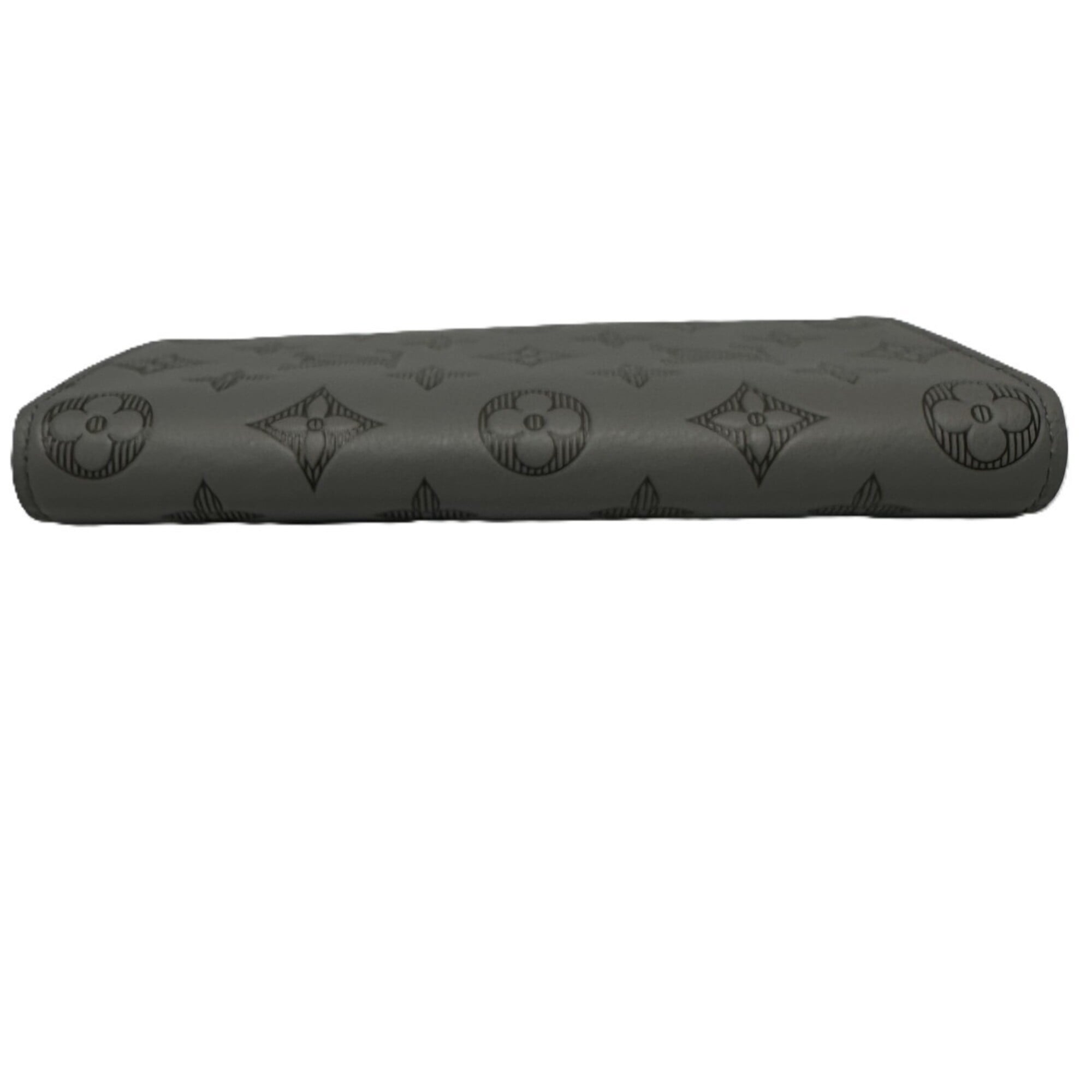 Louis Vuitton Monogram Shadow Gray Monogram Shadow Long Wallet (Bi-Fold) (Pre-Owned)