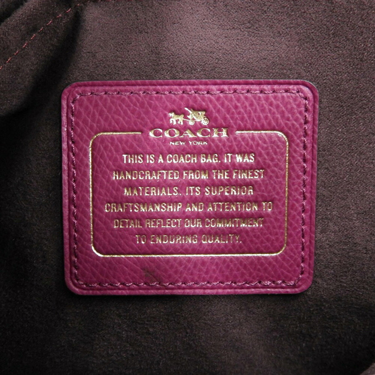 Coach Brown Purple Pvc Leather Handbag Shoulder Bag (Pre-Owned)