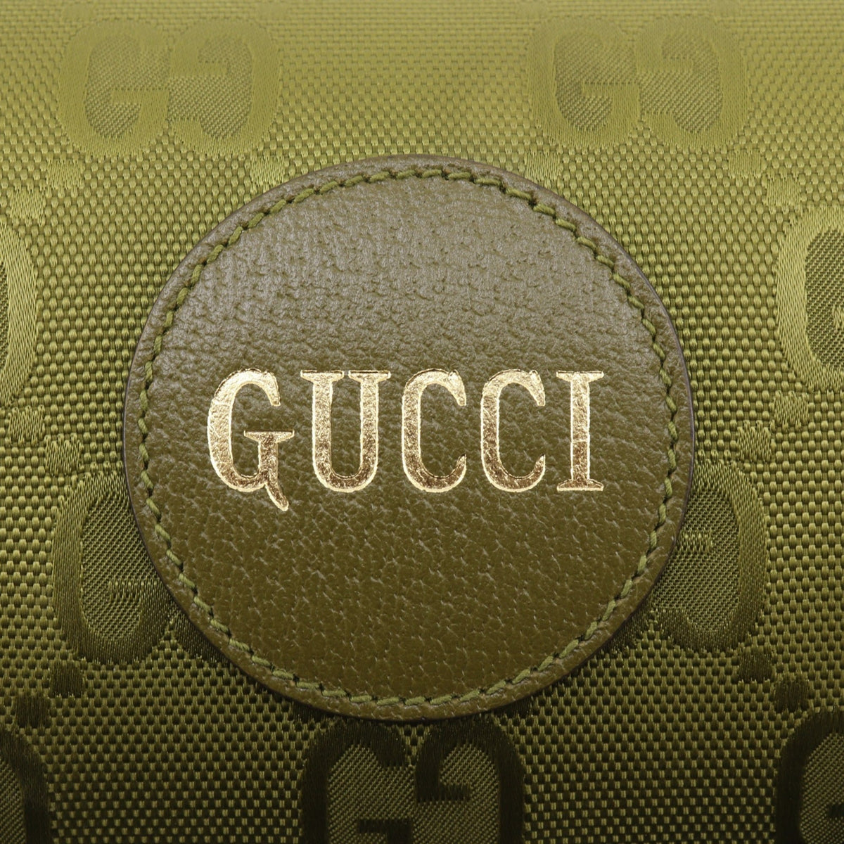 Gucci Green Gg Canvas Handbag Pouch (Pre-Owned)