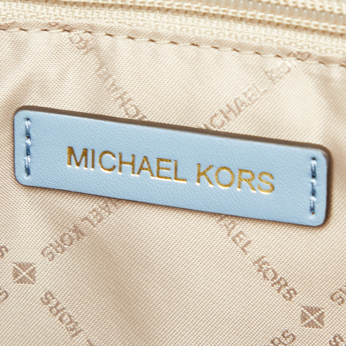 Michael Kors Blue Leather Handbag Shoulder Bag Tote Bag (Pre-Owned)