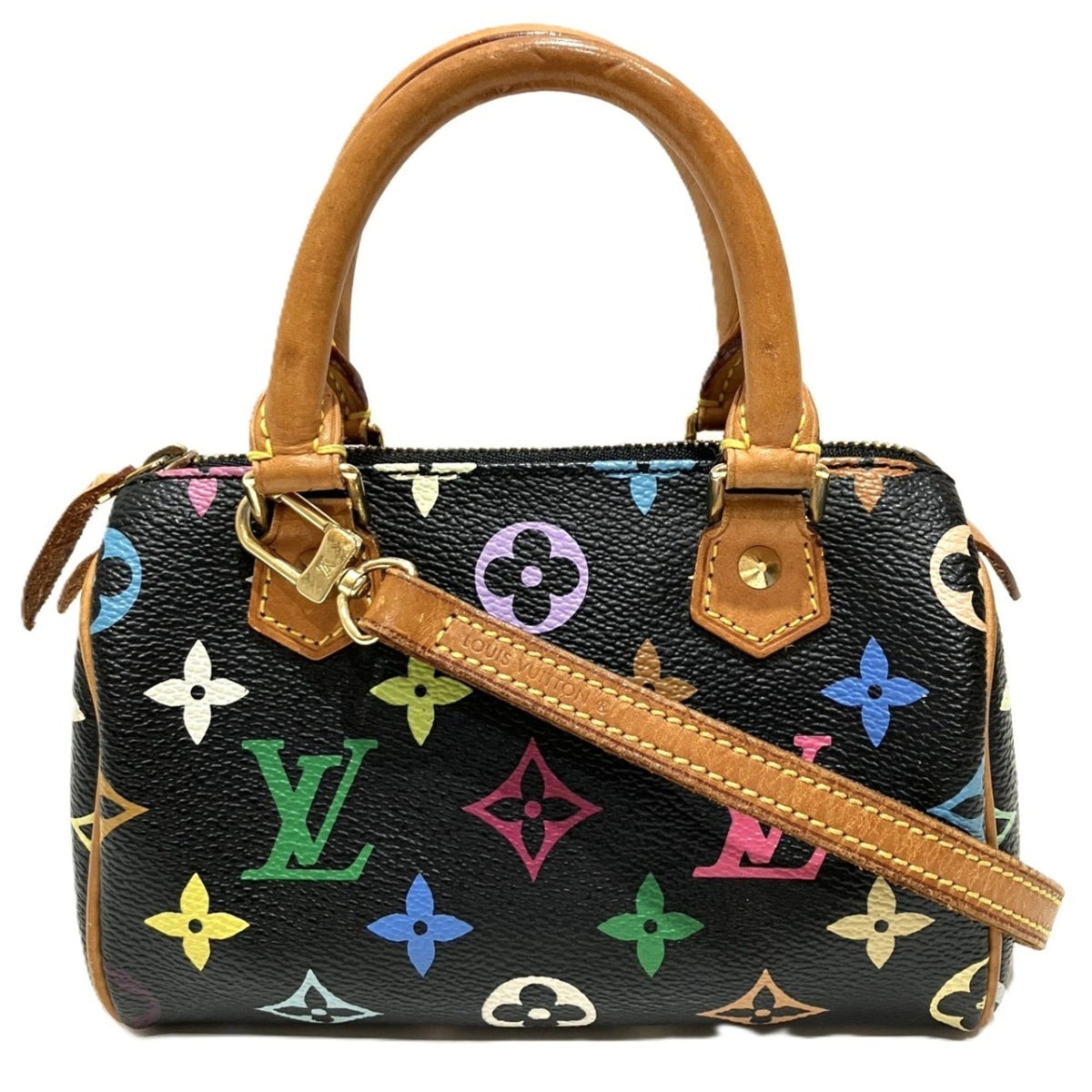 Louis Vuitton Black Monogram Canvas Handbag (Pre-Owned)