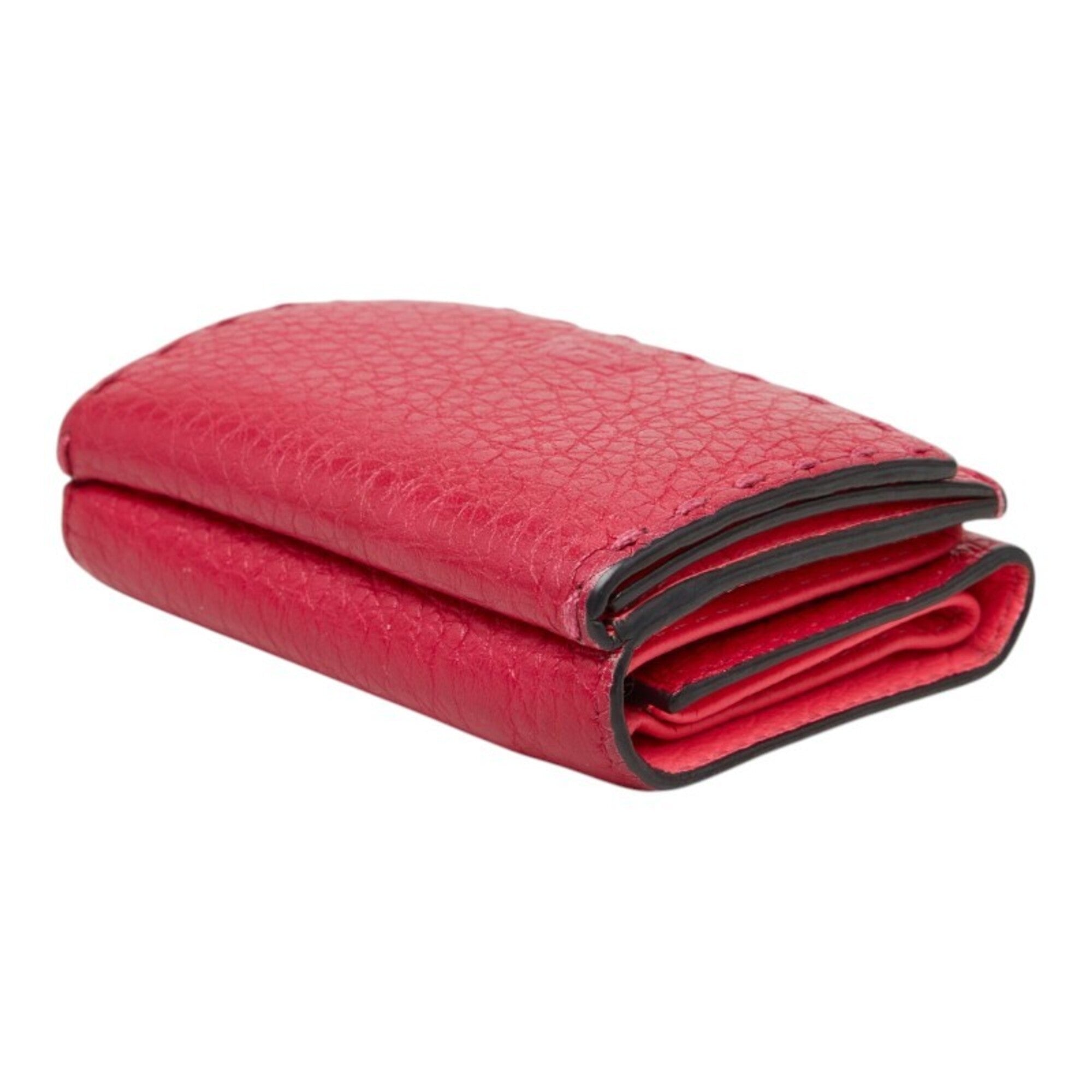 Fendi Pink Leather Wallet (Tri-Fold) (Pre-Owned)