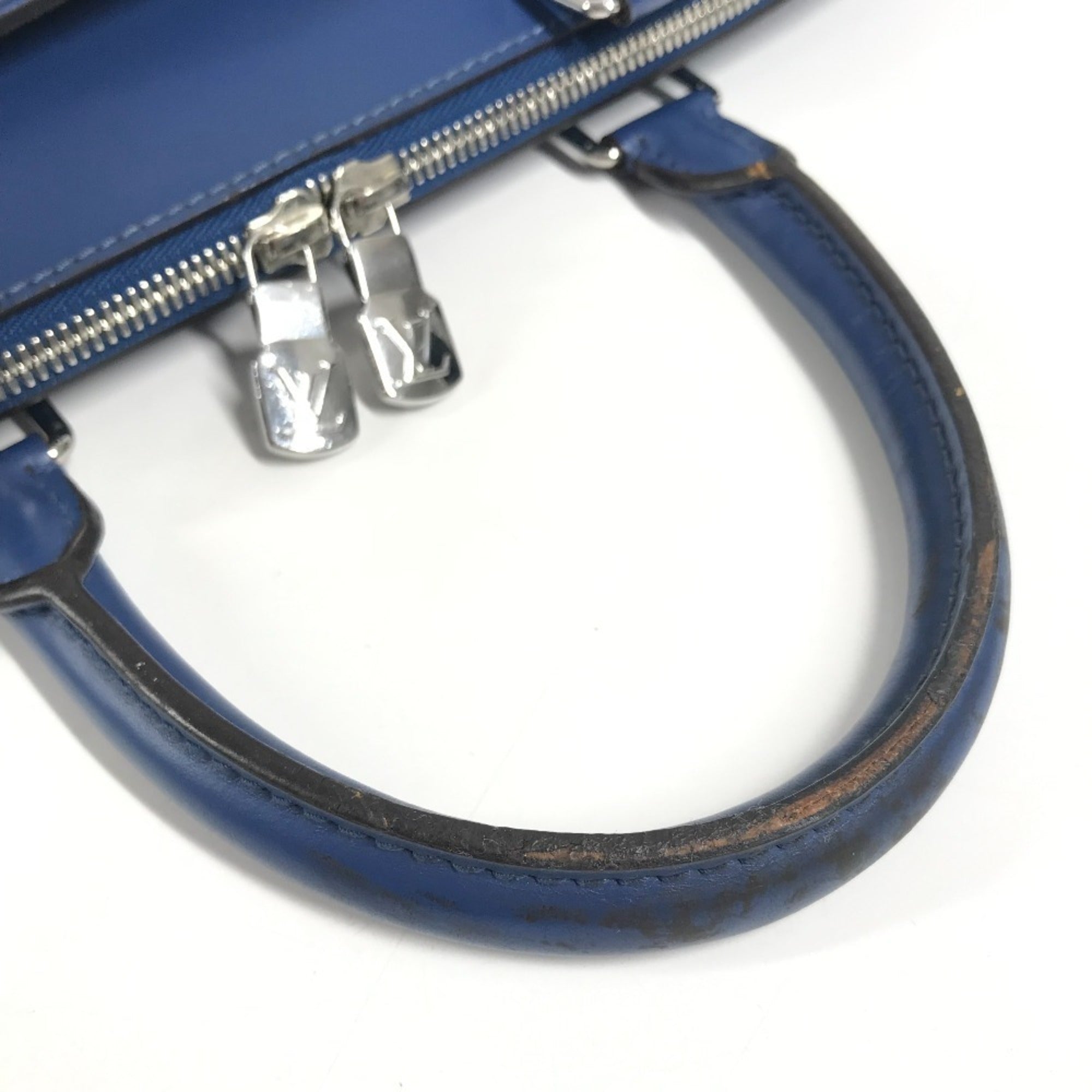 Louis Vuitton Blue Epi Leather Briefcase Handbag Tote Bag (Pre-Owned)