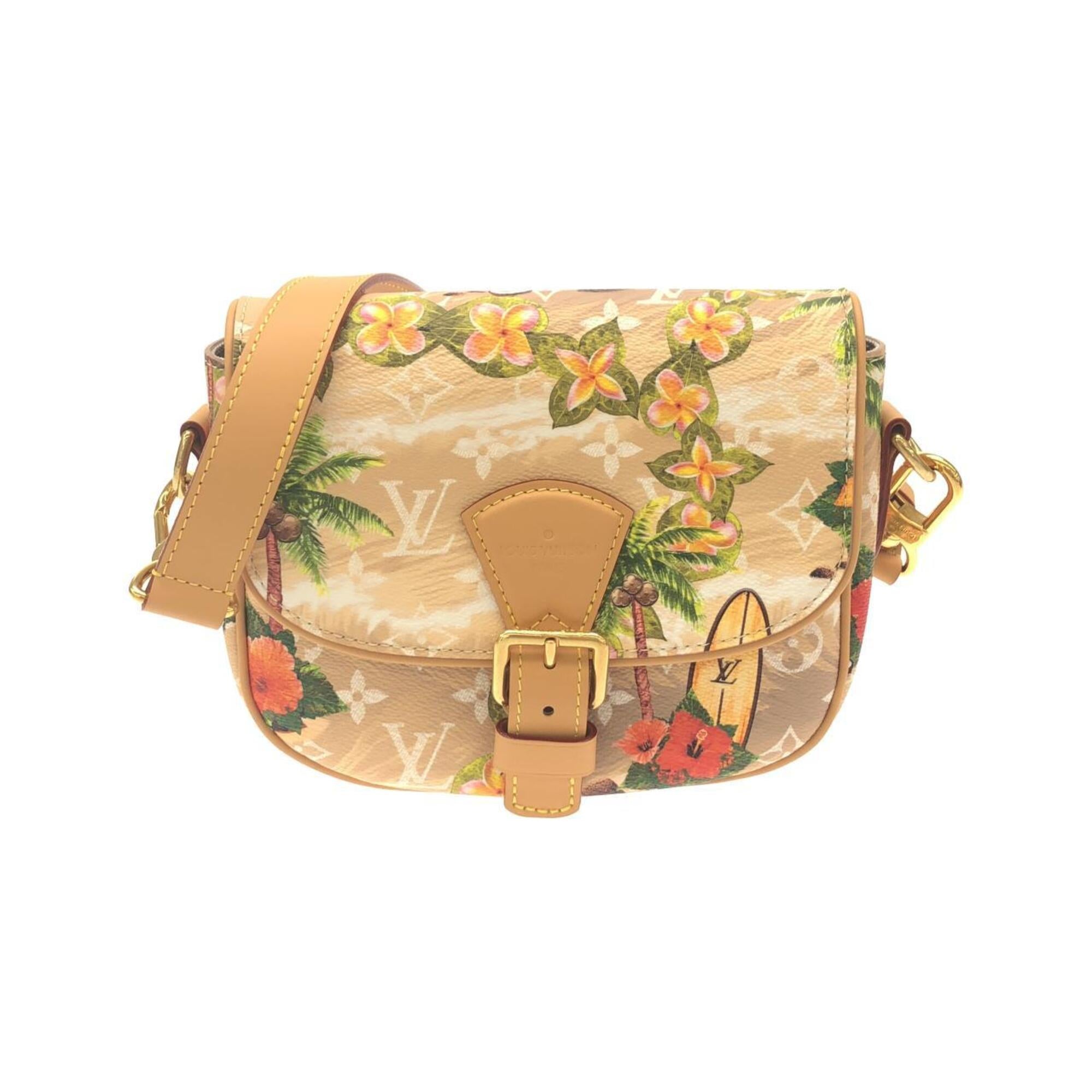 Louis Vuitton Monogram Beige Sable Coated Canvas Shoulder Bag (Pre-Owned)