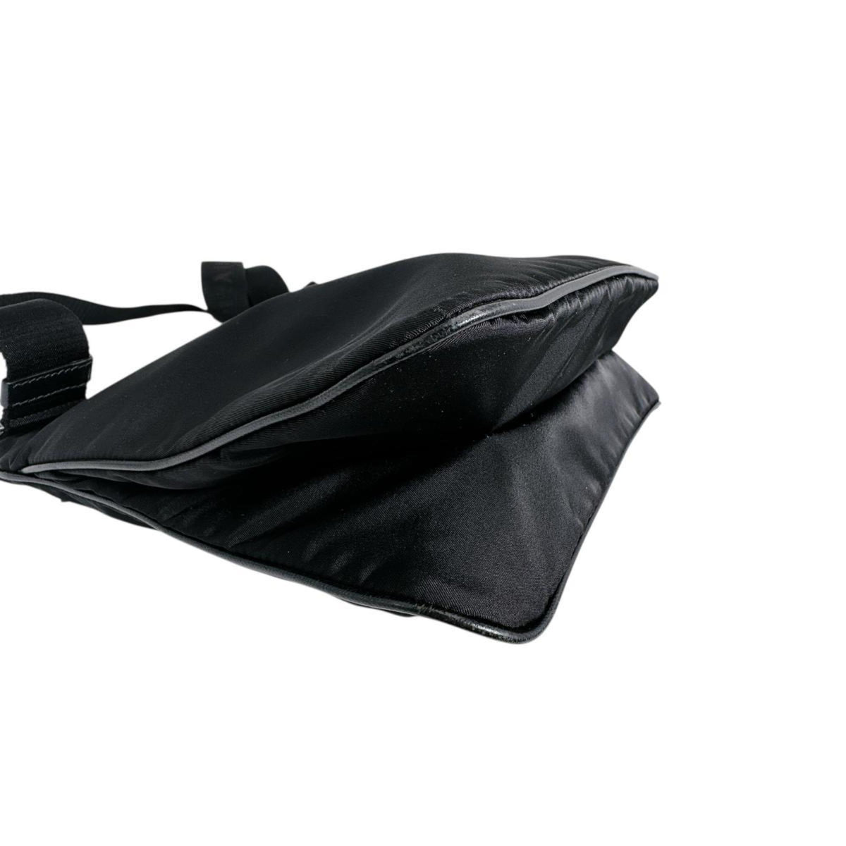 Prada Black Nylon Shoulder Bag Sling Bag (Pre-Owned)