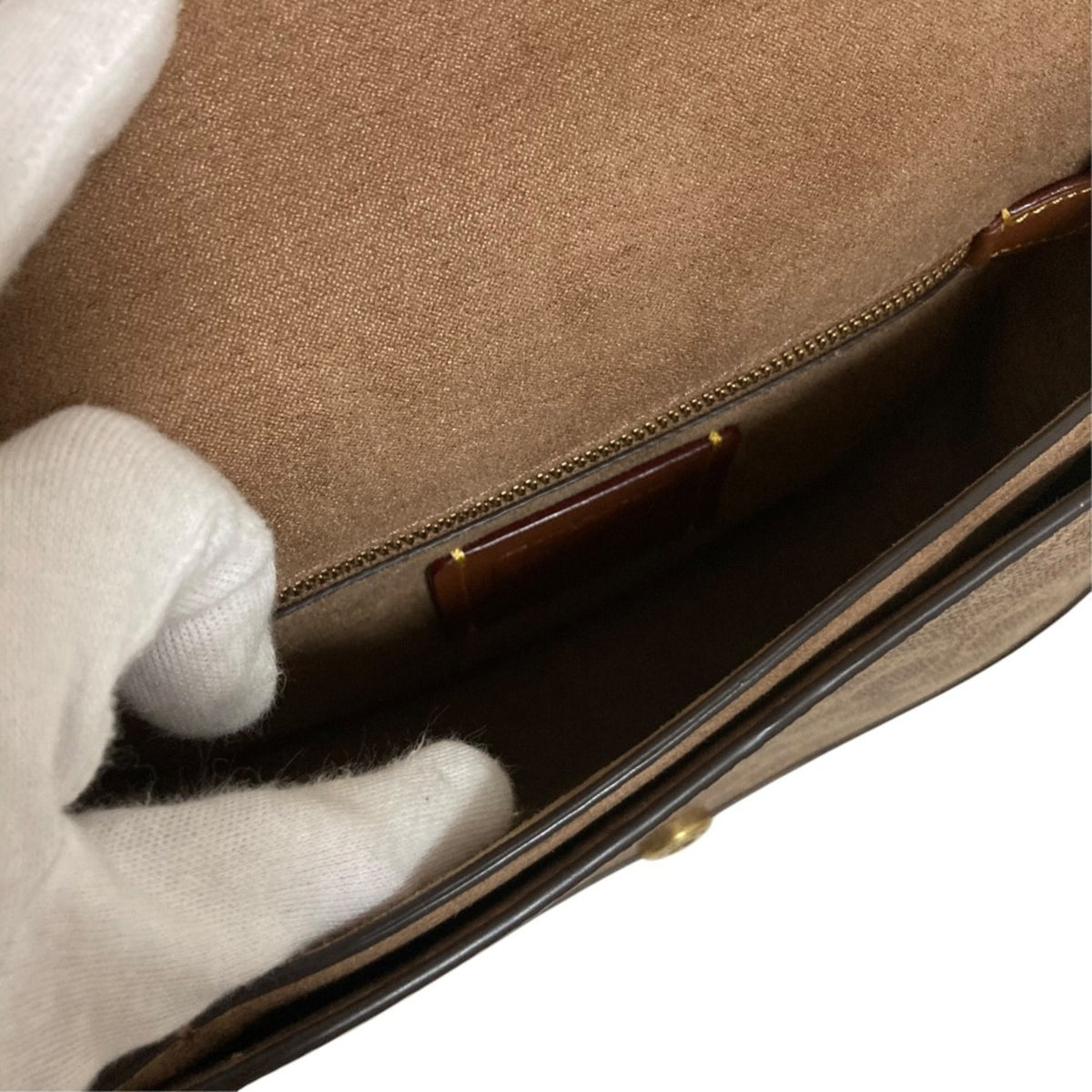 Coach Beige Off-White Saddle Bag Shoulder Bag (Pre-Owned)