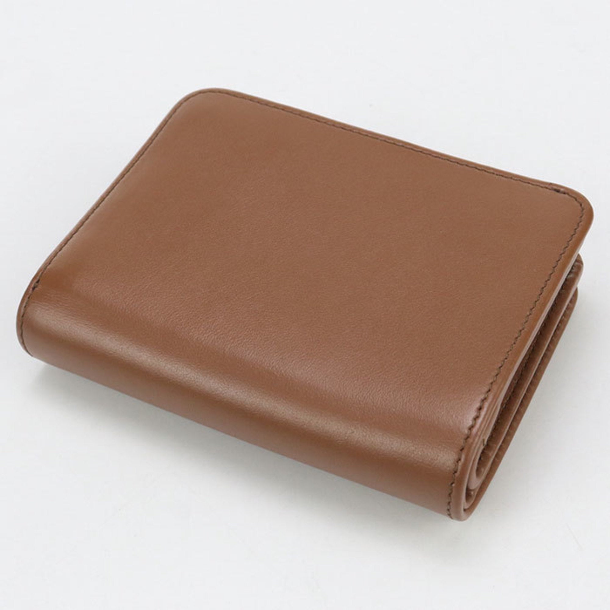 Prada Brown Leather Wallet (Bi-Fold) (Pre-Owned)