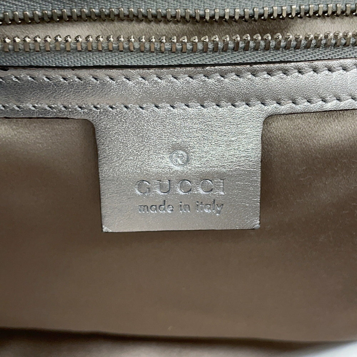 Gucci Gg Marmont Silver Spangles Leather Handbag Shoulder Bag (Pre-Owned)