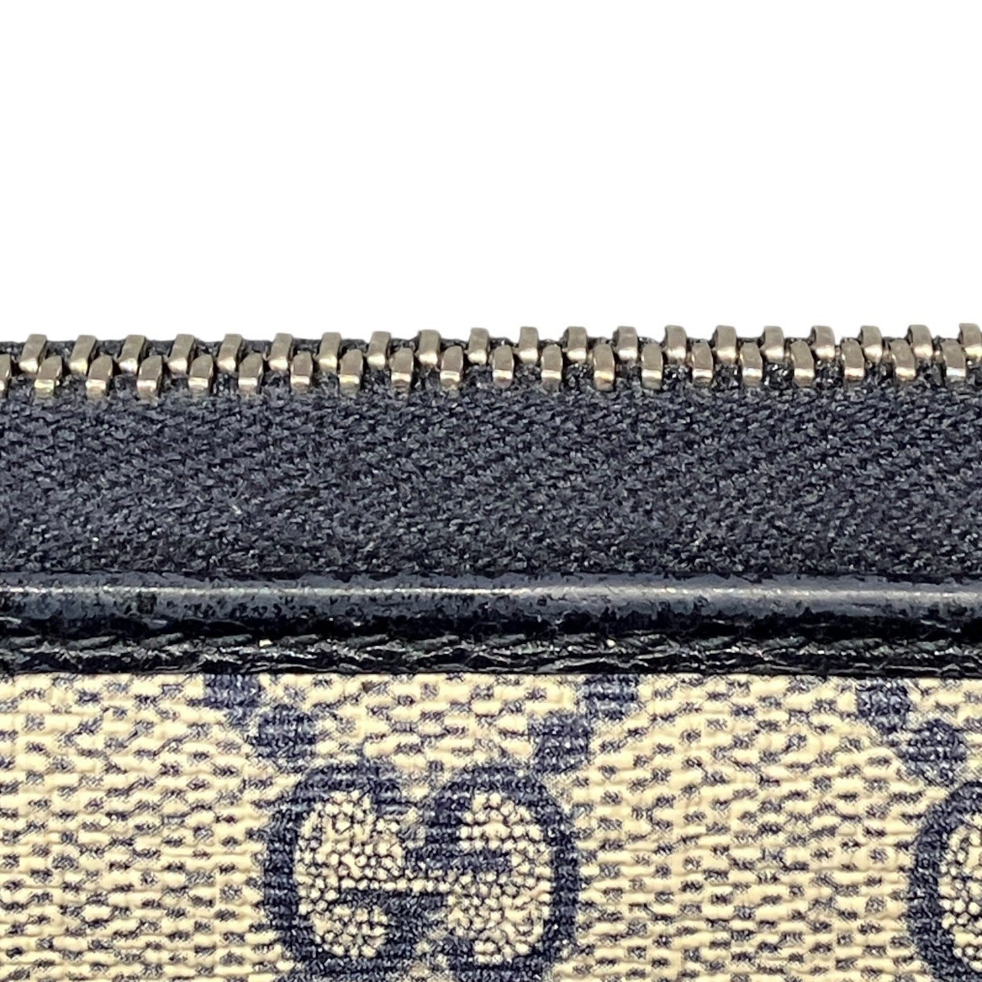 Gucci Gg Supreme Beige Pvc Long Wallet (Bi-Fold) (Pre-Owned)