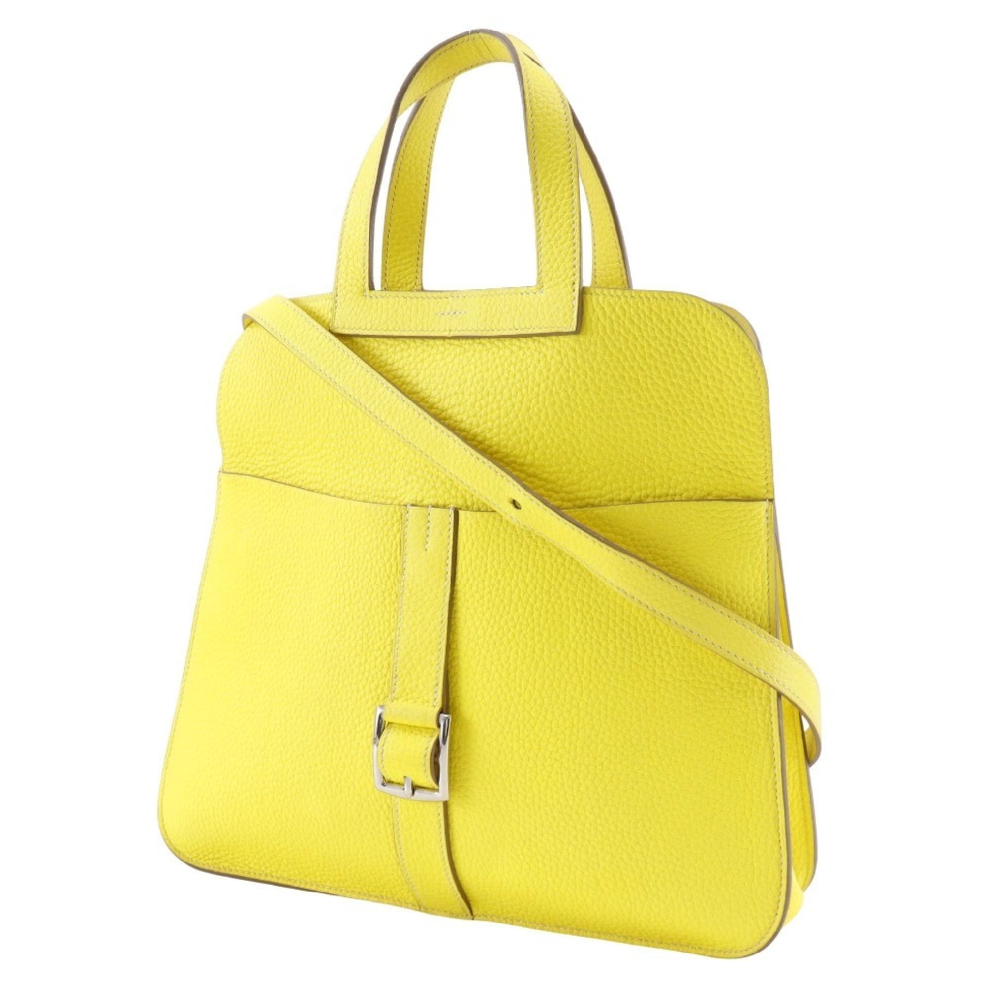 Hermes Taurillon Clemence Leather Handbag (Pre-Owned)