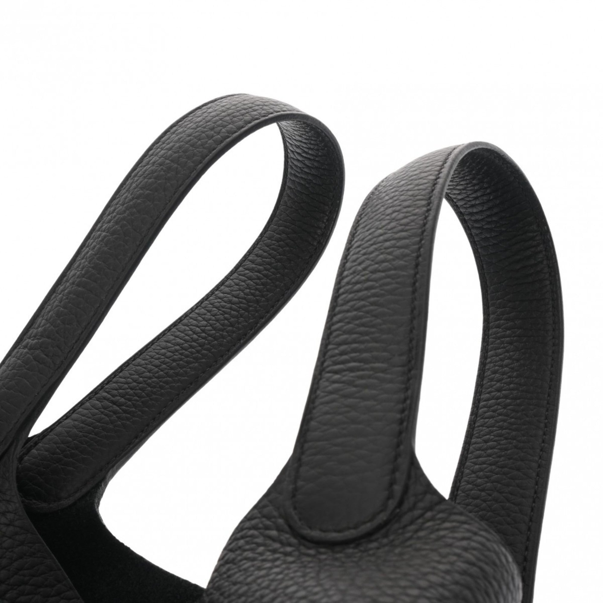 Hermes Black Taurillon Clemence Leather Handbag (Pre-Owned)