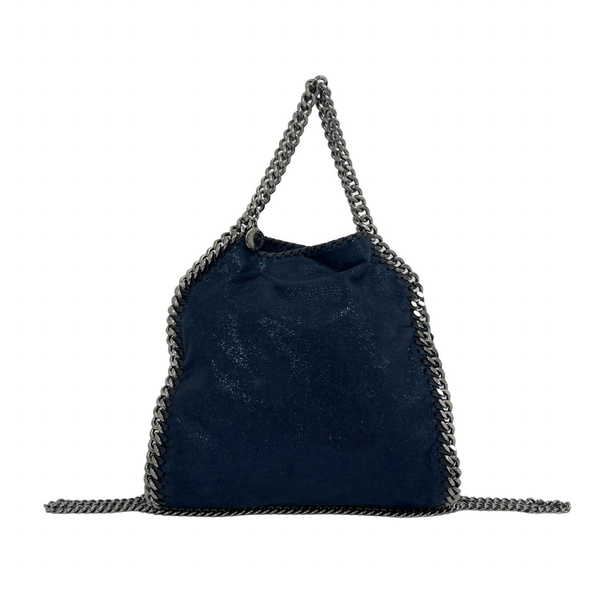 Stella Mccartney Navy Leather Handbag Shoulder Bag (Pre-Owned)