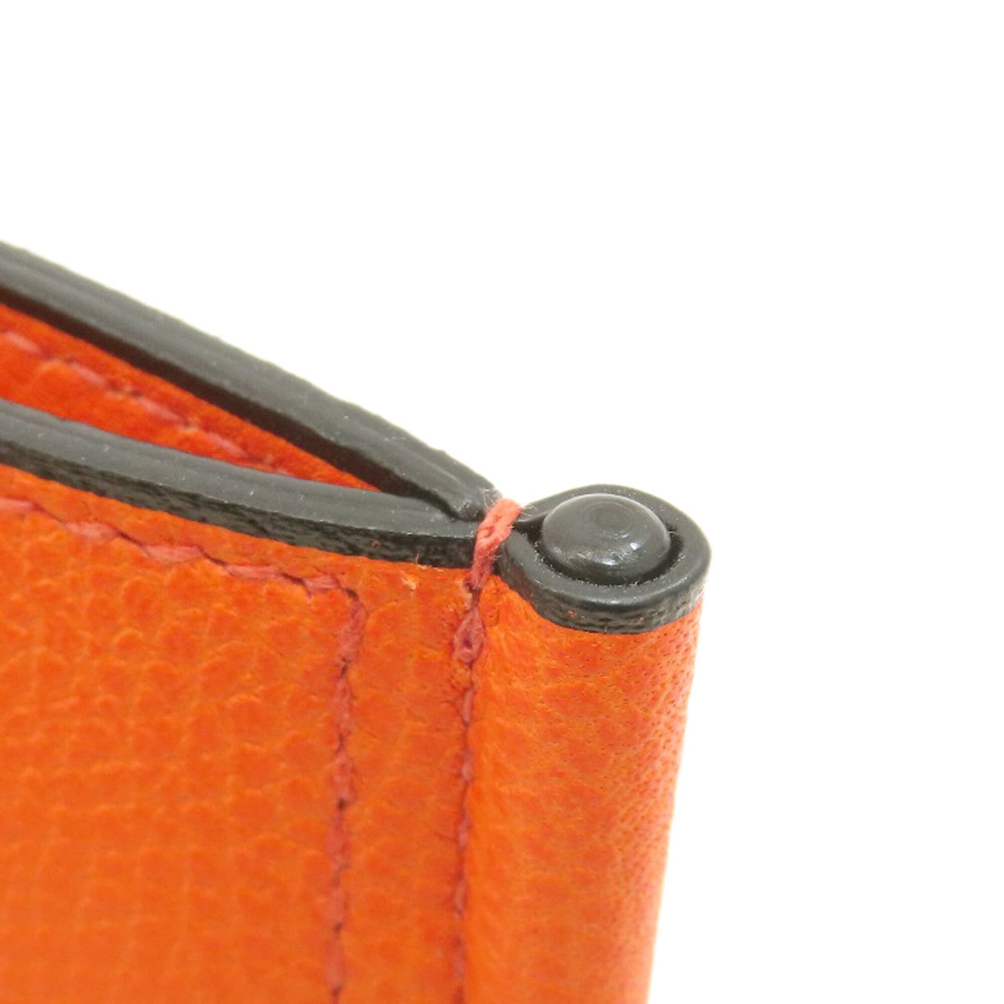 Valextra Orange Leather Money Clip (Pre-Owned)