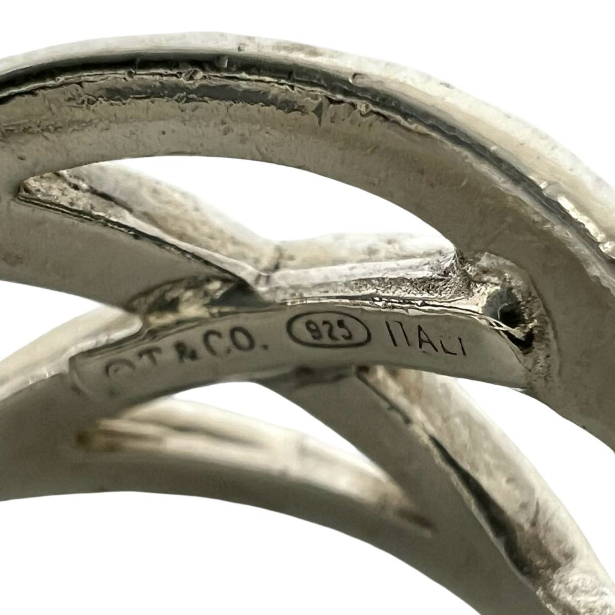 Tiffany Silver Silver 925 Band Ring (Pre-Owned)