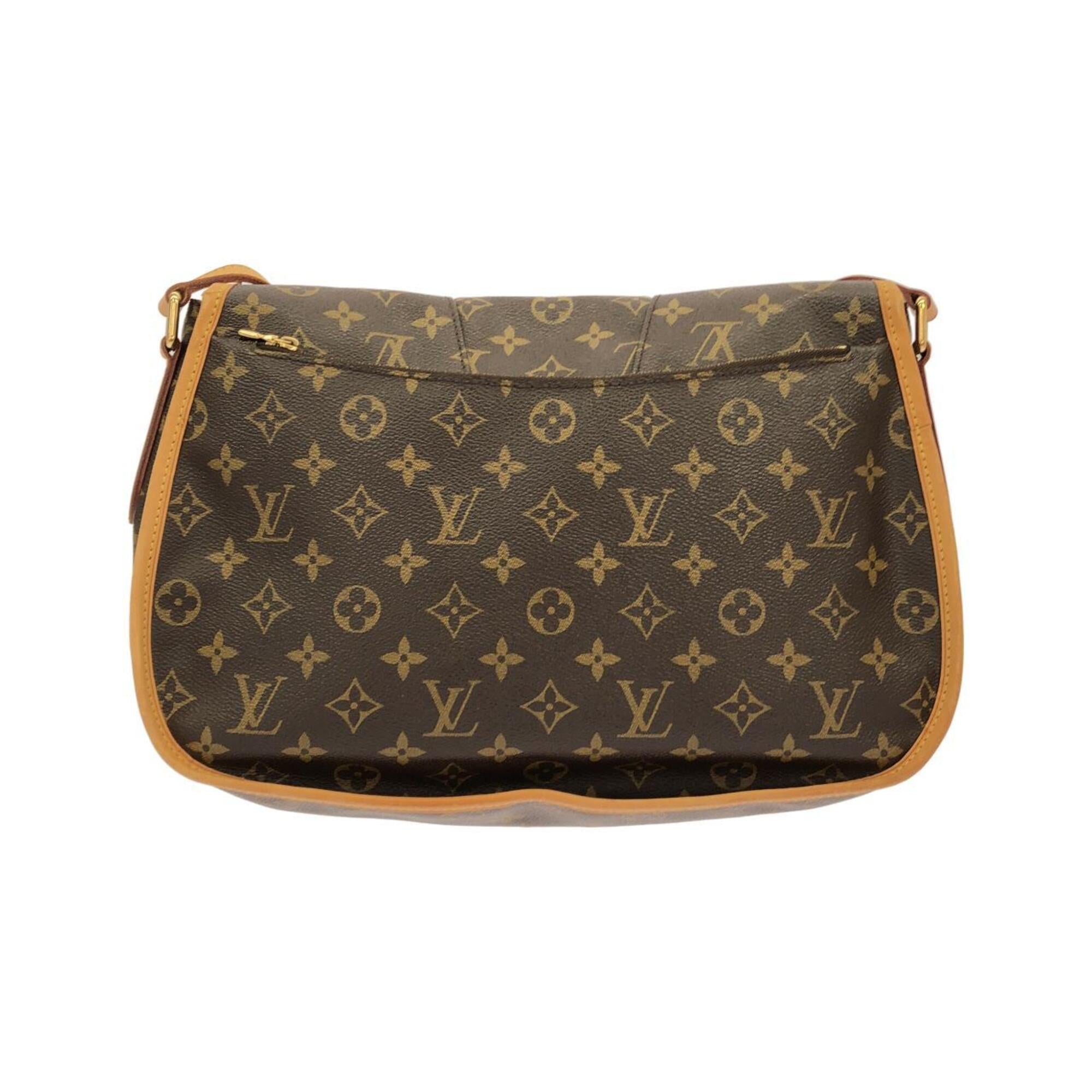 Louis Vuitton Monogram Marron Coated Canvas Shoulder Bag (Pre-Owned)