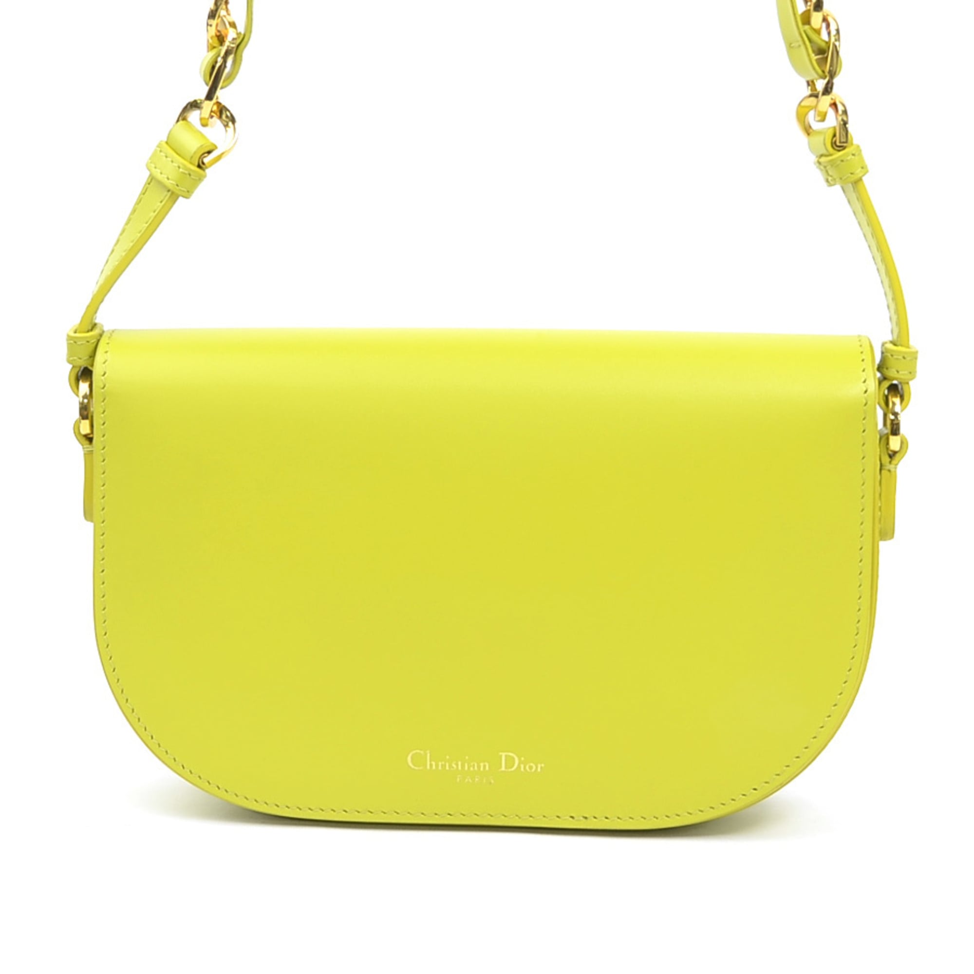 Christian Dior Yellow Leather Shoulder Bag (Pre-Owned)