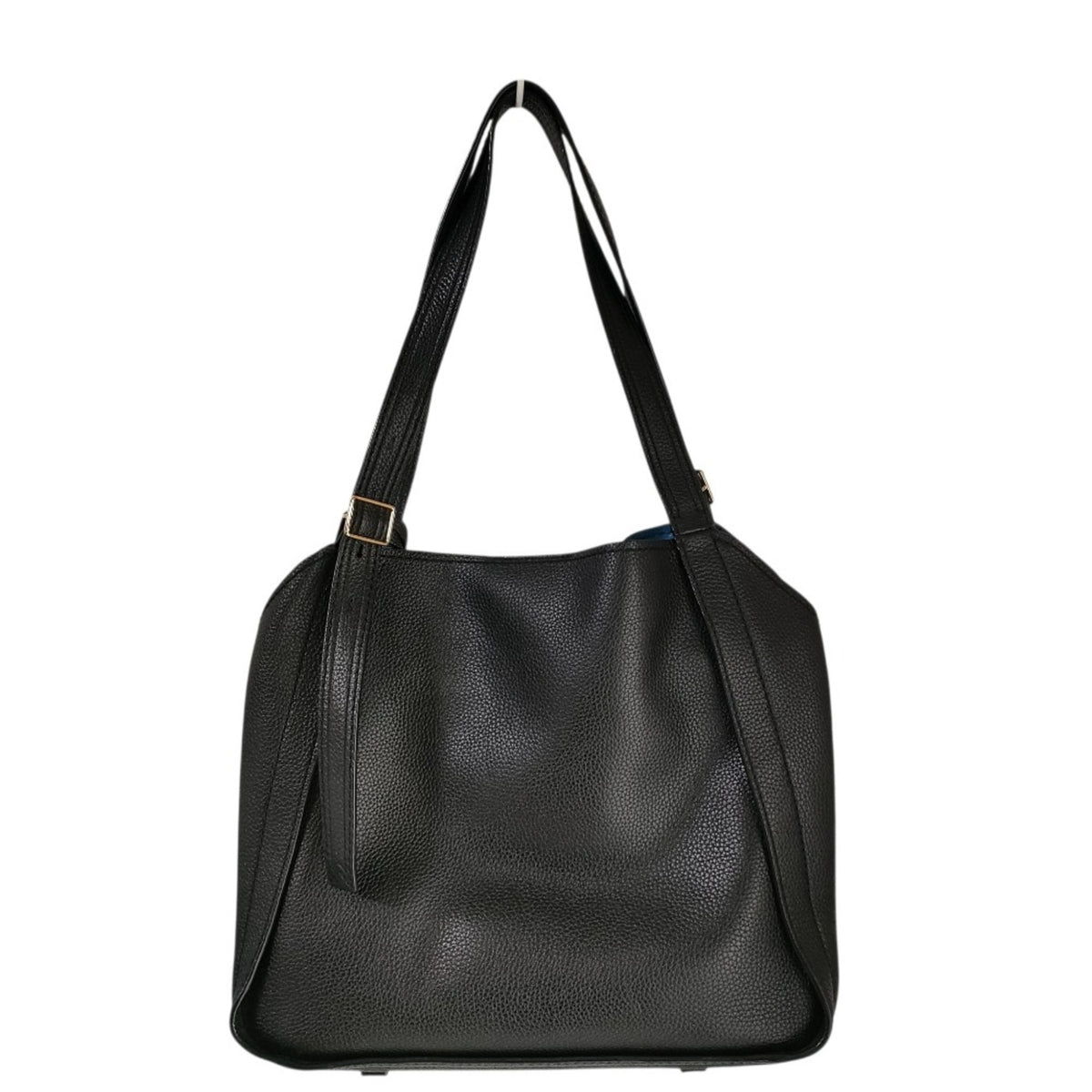 Marc Jacobs Black Blue Leather Tote Bag (Pre-Owned)