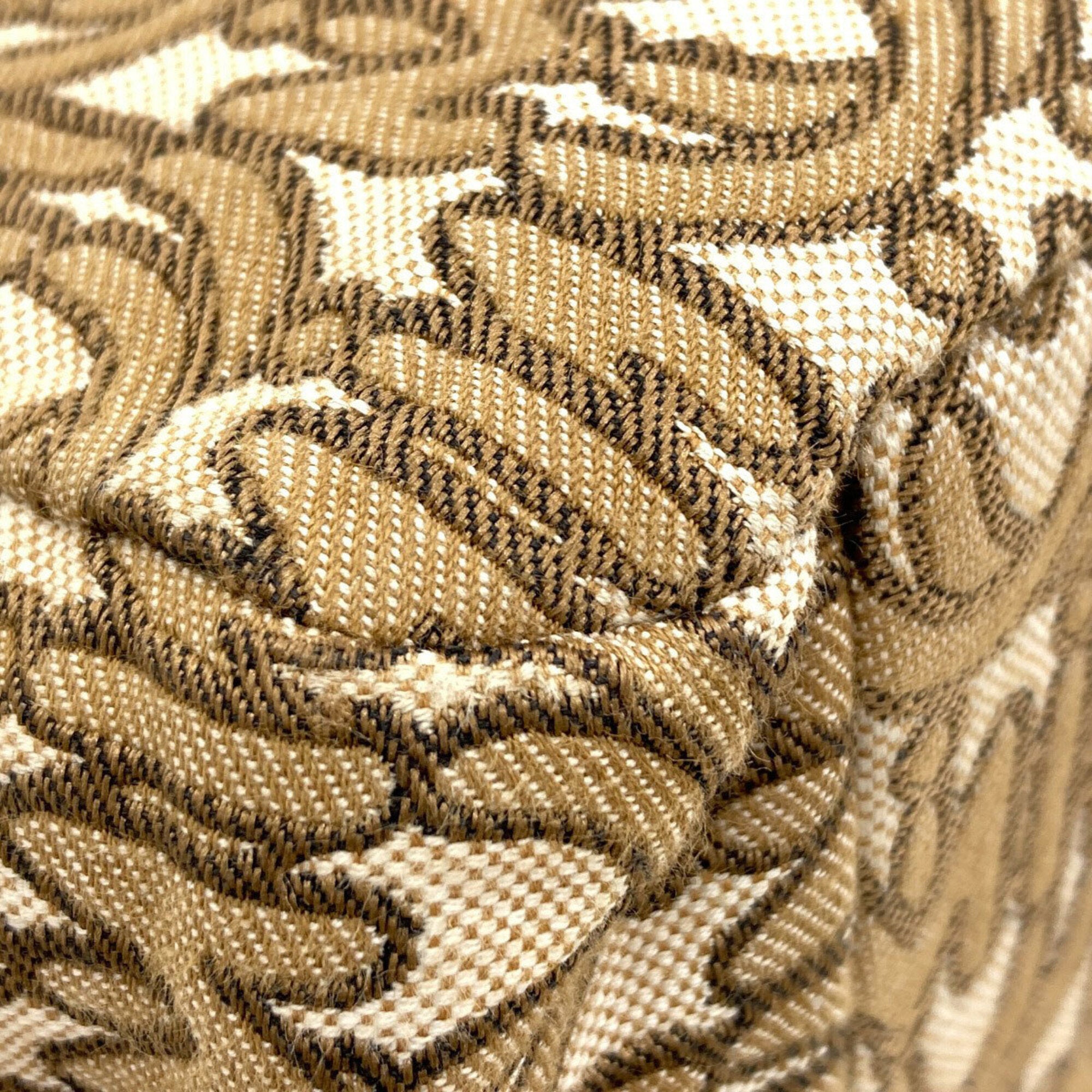 Miu Miu Brown Canvas Handbag (Pre-Owned)