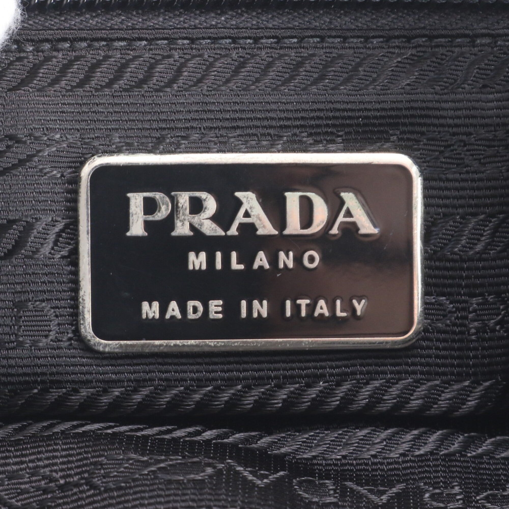 Prada Black Nylon Leather Shoulder Bag (Pre-Owned)