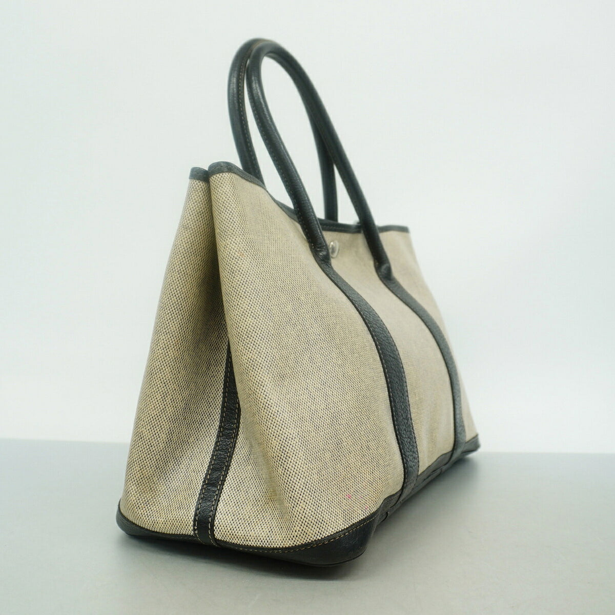 Hermes Black Toile H Tote Bag (Pre-Owned)