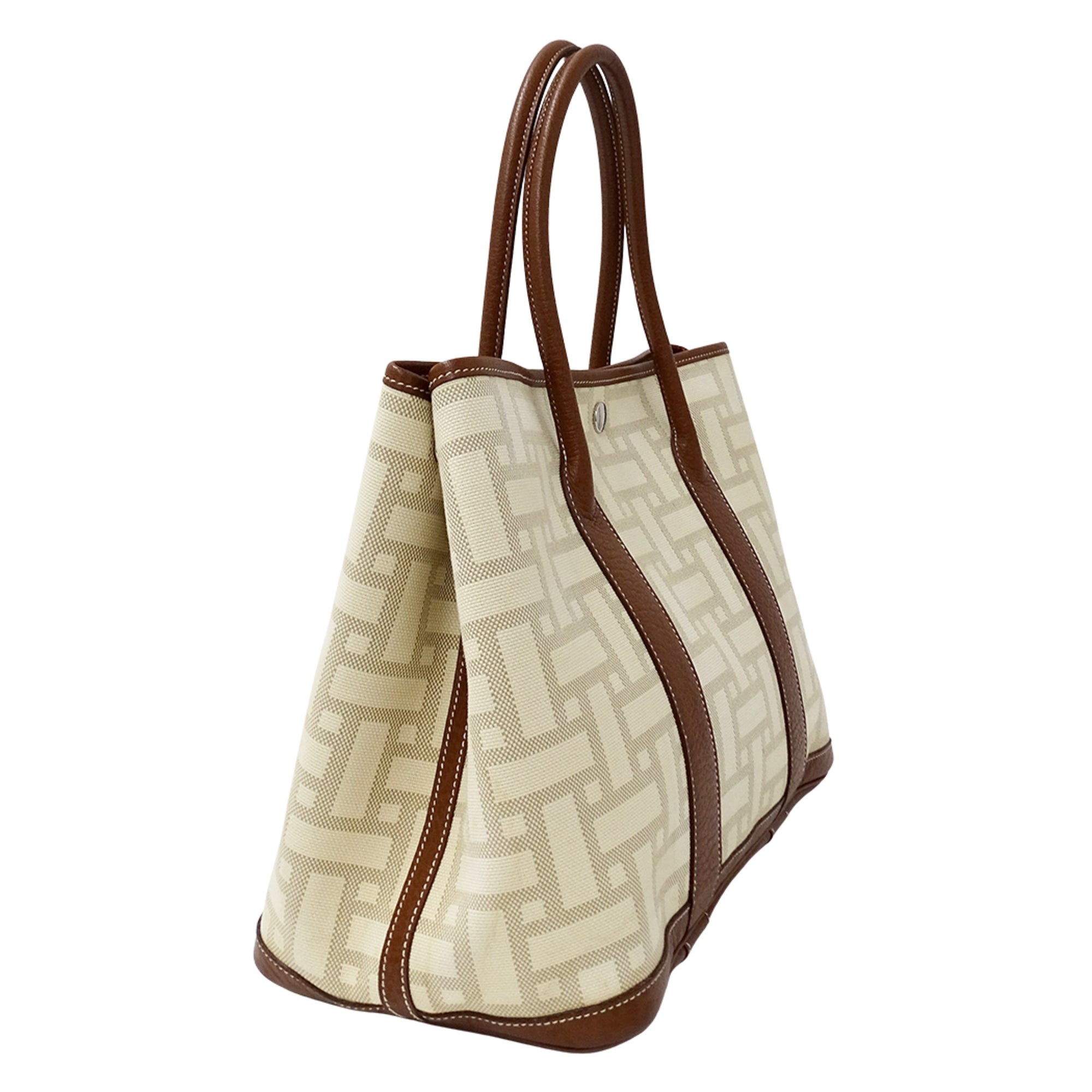 Hermes Brown Handbag Tote Bag (Pre-Owned)