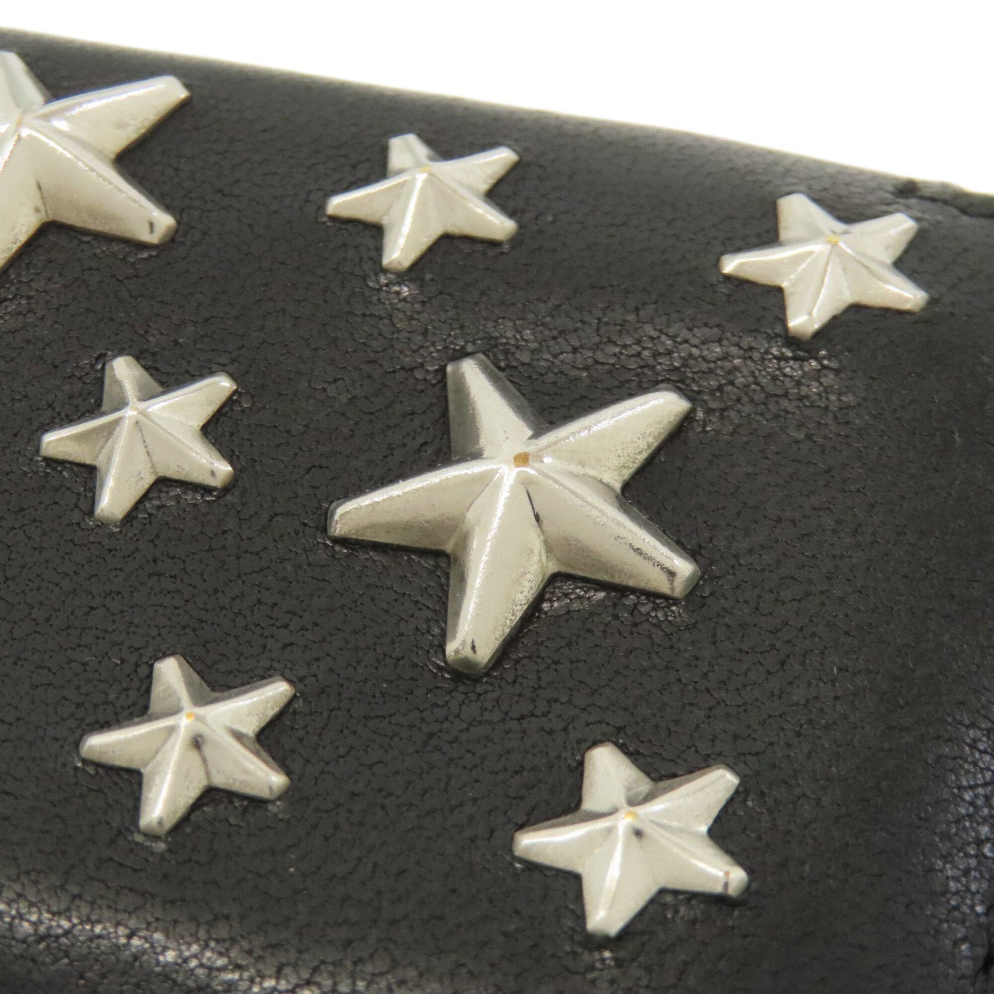 Jimmy Choo Black Leather Coin Purse/Coin Case (Pre-Owned)