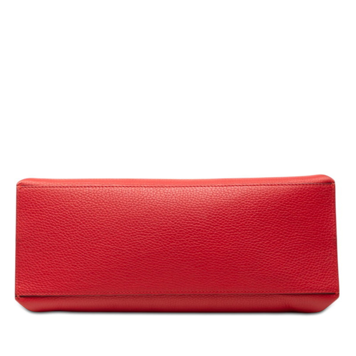Gucci Red Color Leather Handbag Shoulder Bag (Pre-Owned)