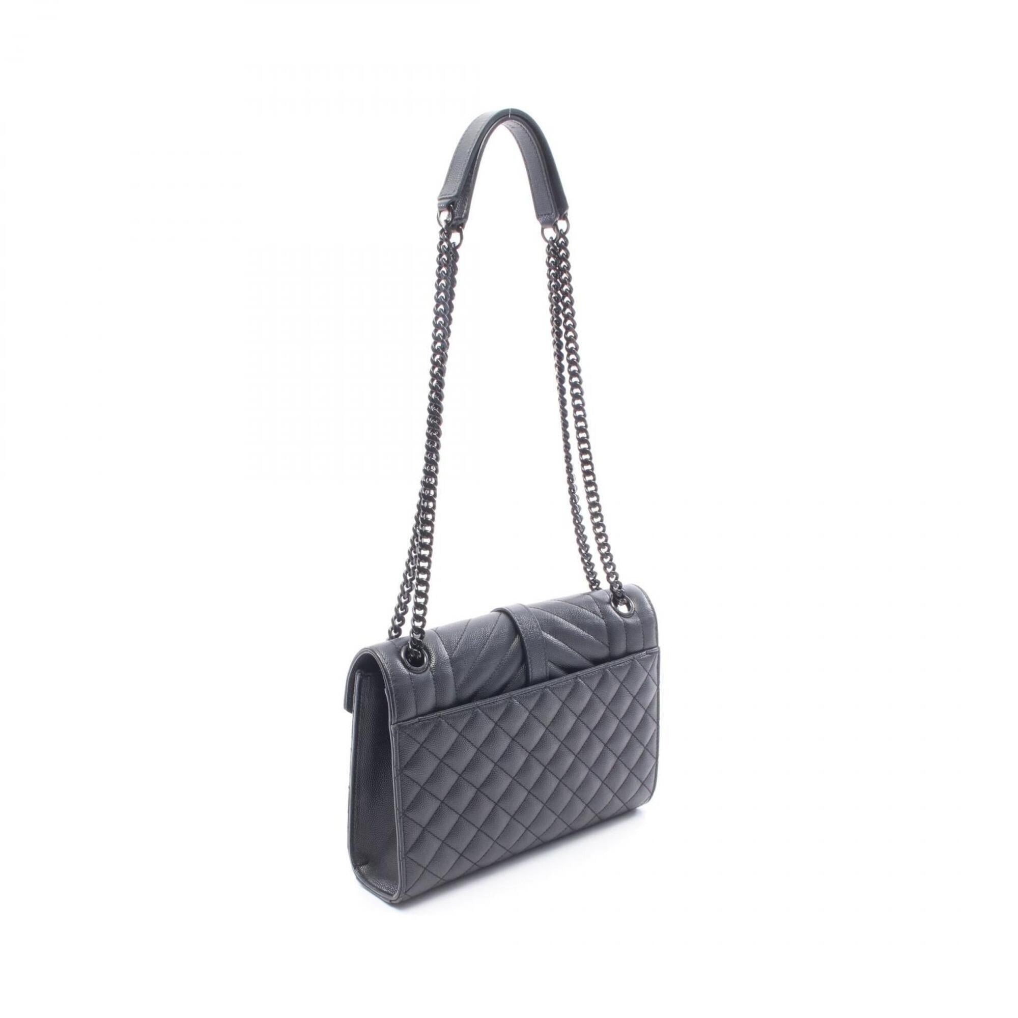 Yves Saint Laurent Black Leather Shoulder Bag (Pre-Owned)