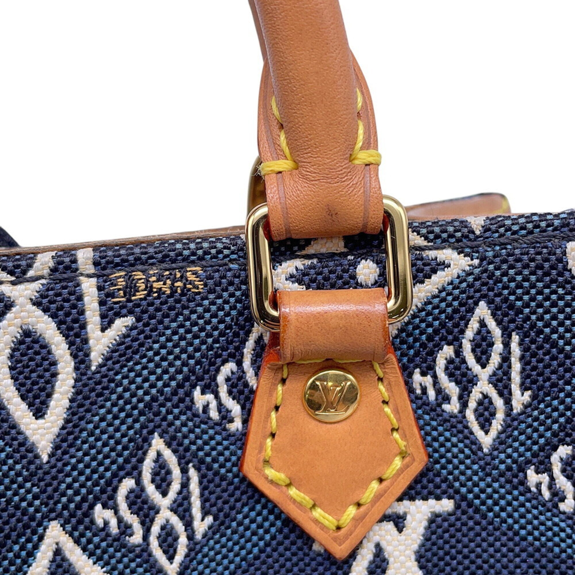 Louis Vuitton Blue Monogram Handbag (Pre-Owned)