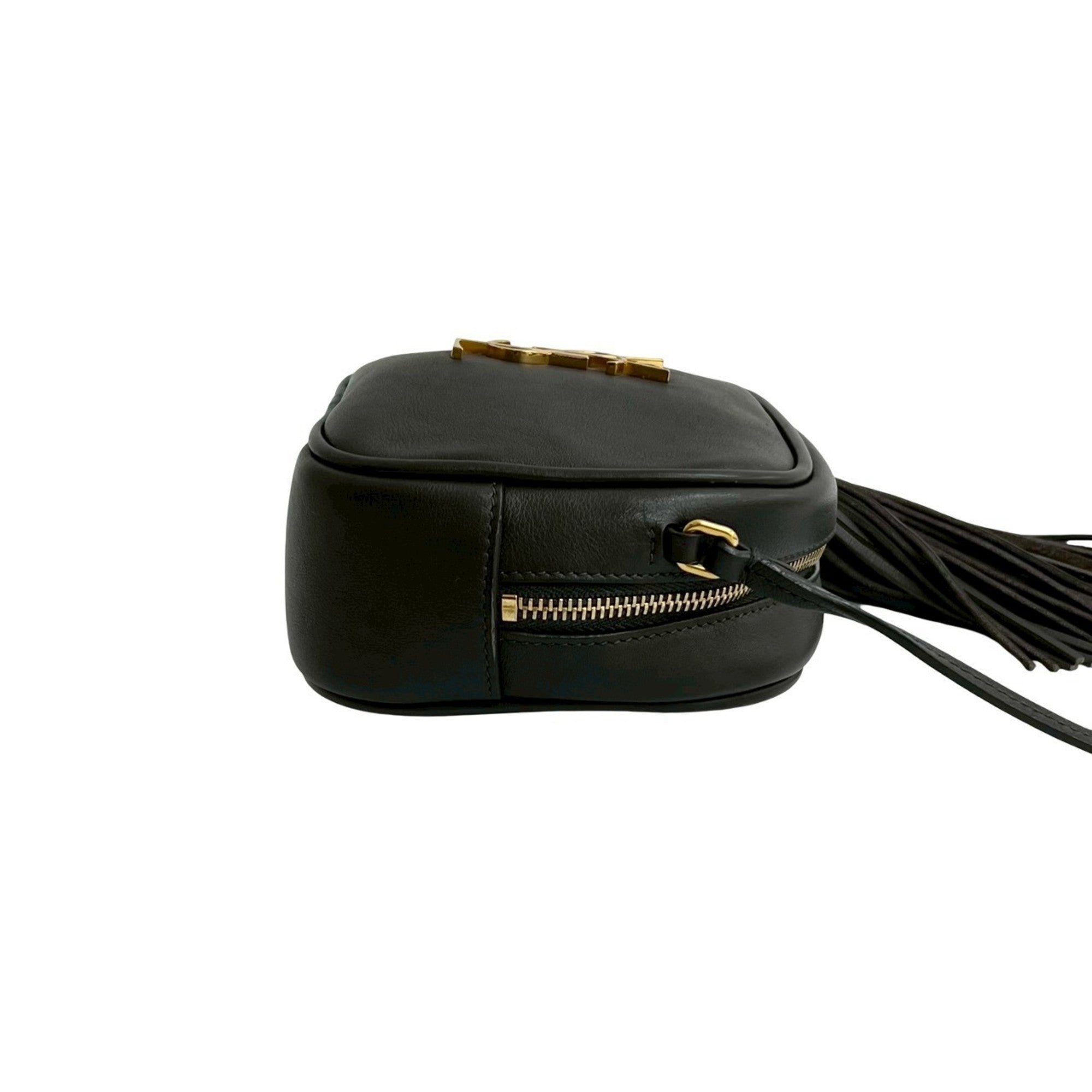 Yves Saint Laurent Brown Leather Pochette Shoulder Bag (Pre-Owned)