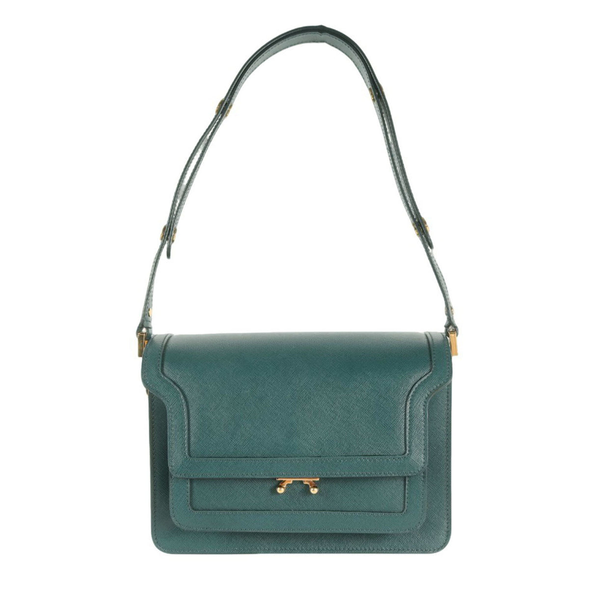 Marni Green Leather Shoulder Bag (Pre-Owned)