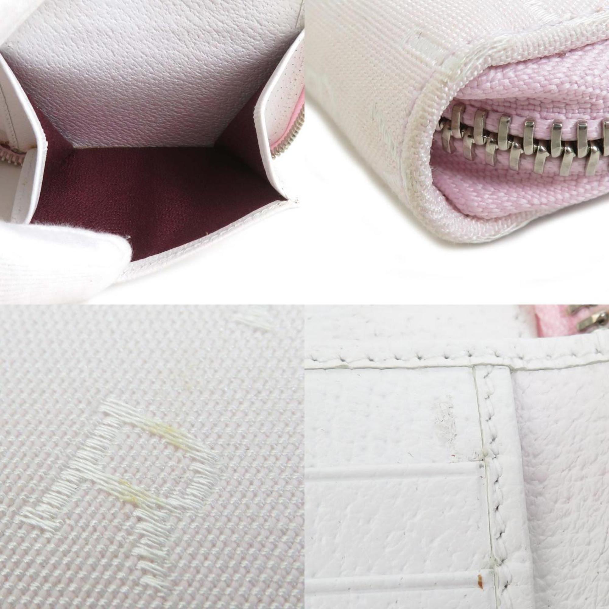 Bvlgari Light Pink Canvas Wallet (Bi-Fold) (Pre-Owned)
